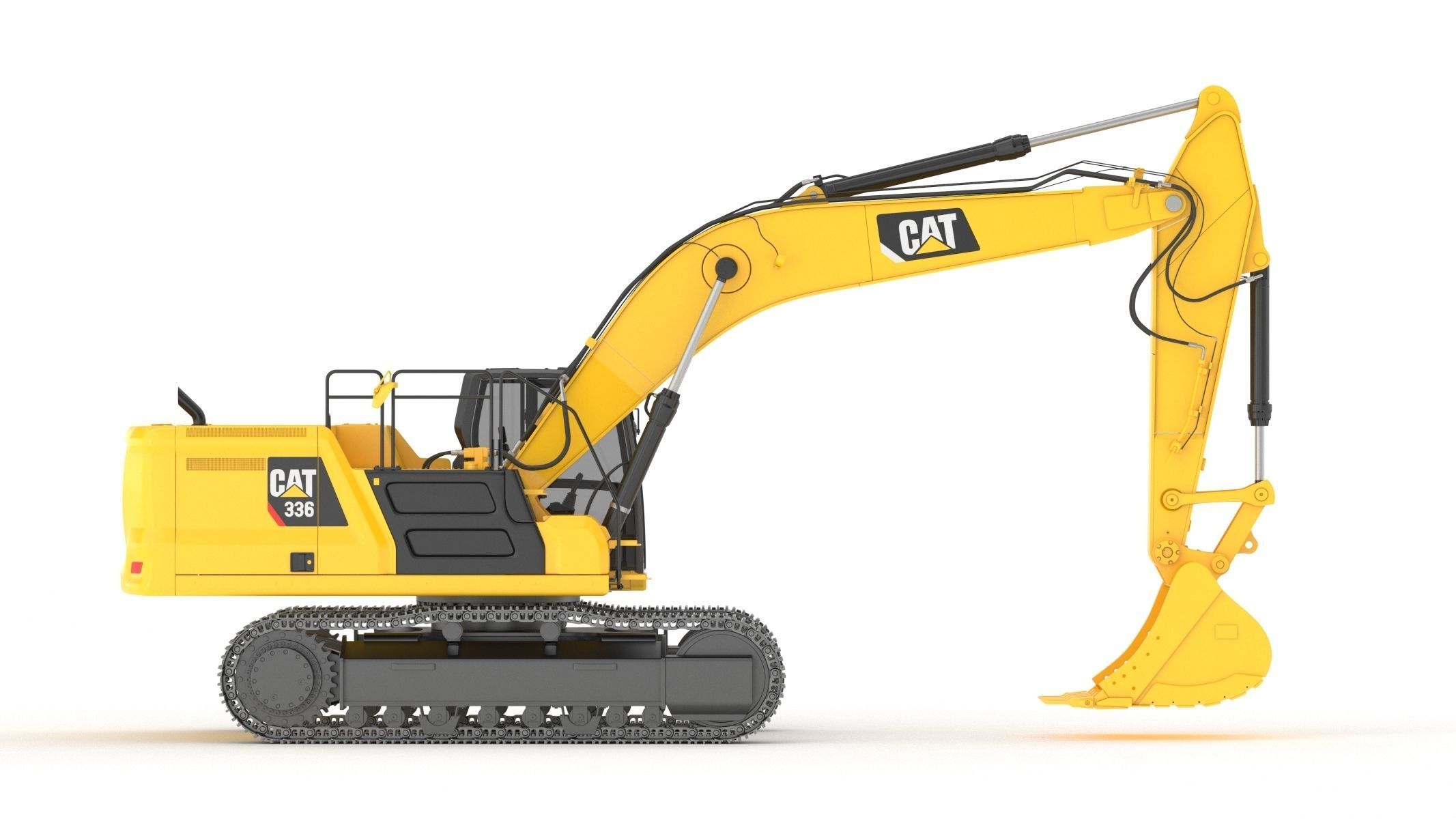 Cat 336 Excavator 3D model_3