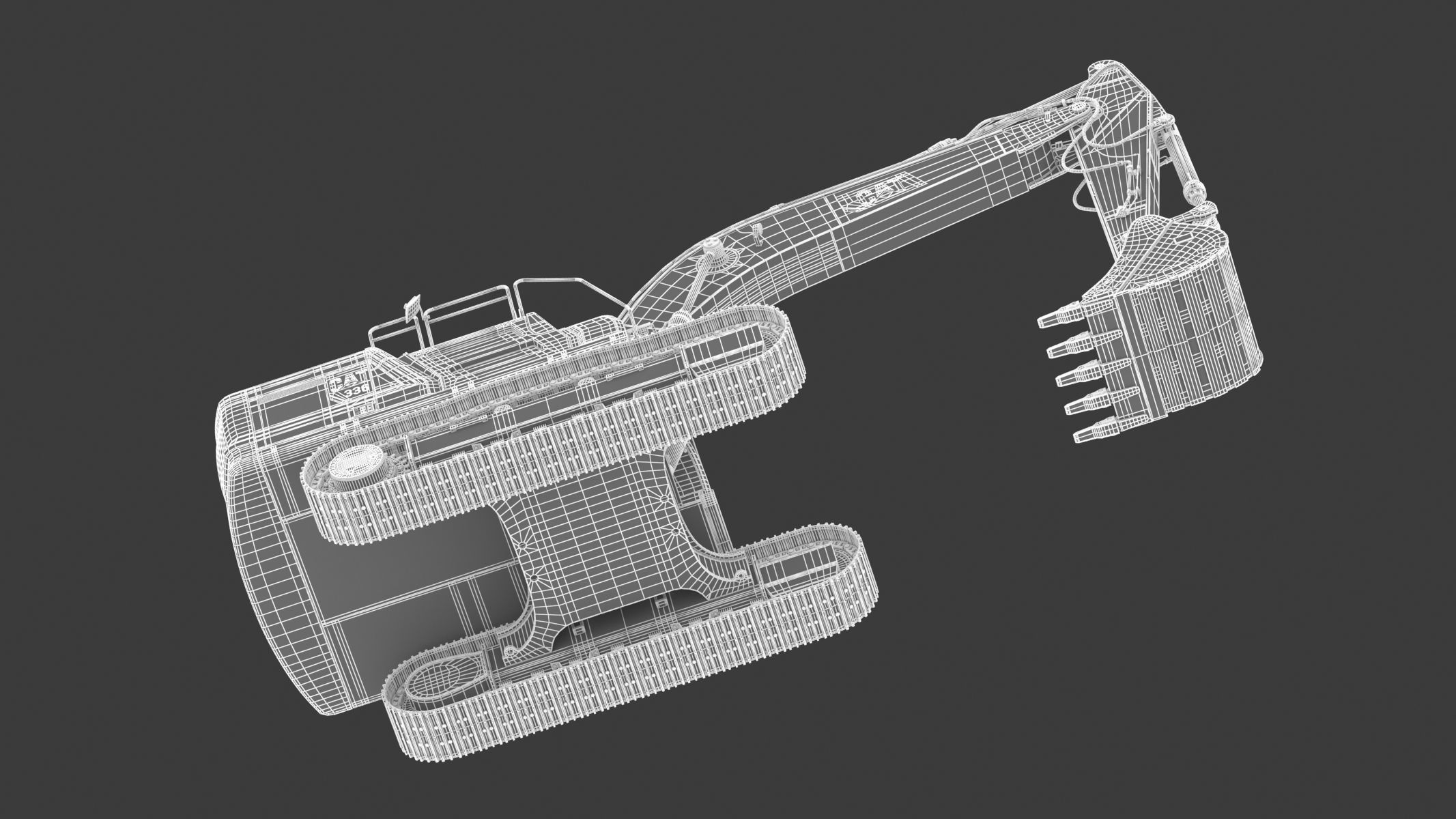 Cat 336 Excavator 3D model_29
