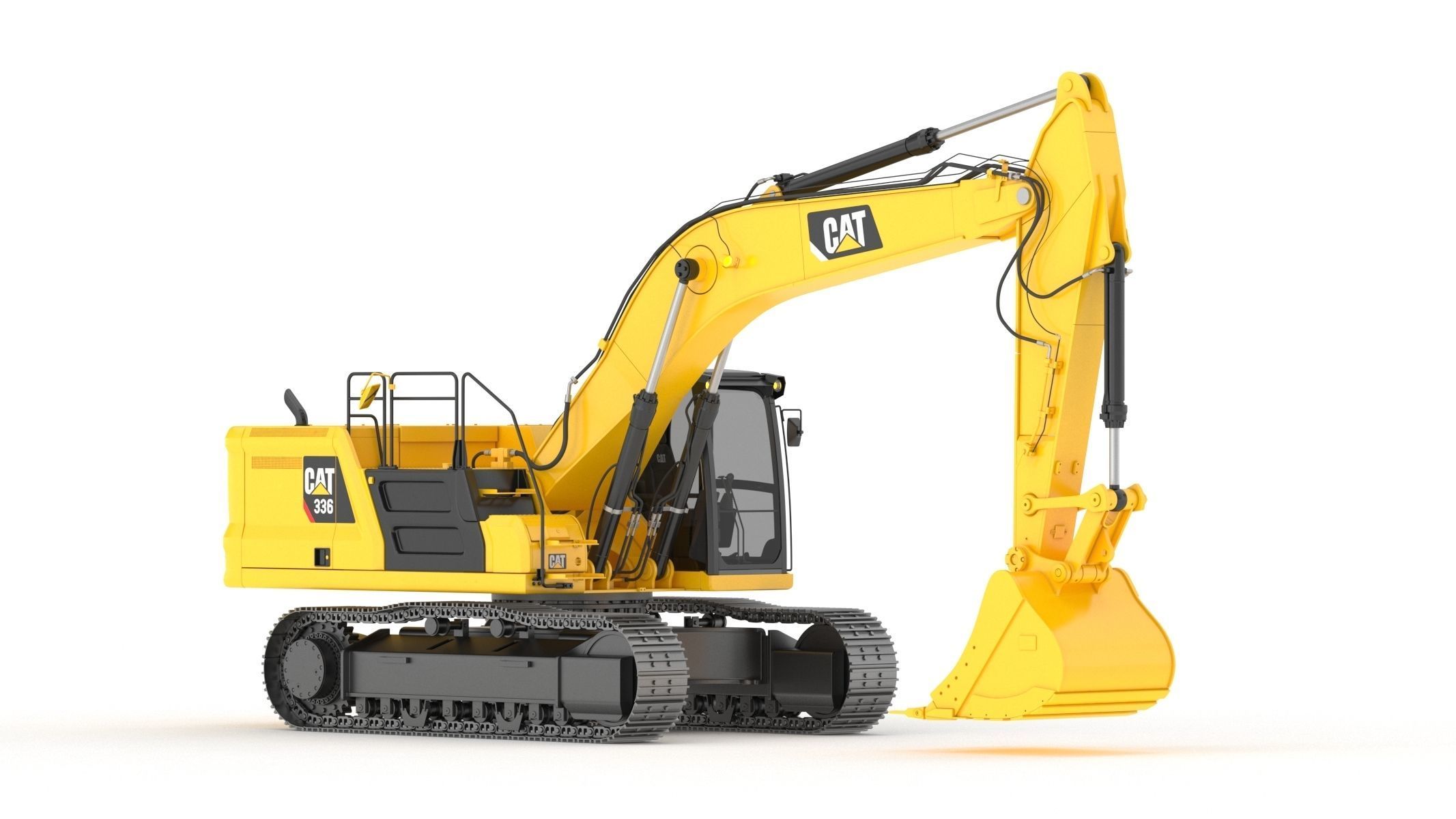 Cat 336 Excavator 3D model_2