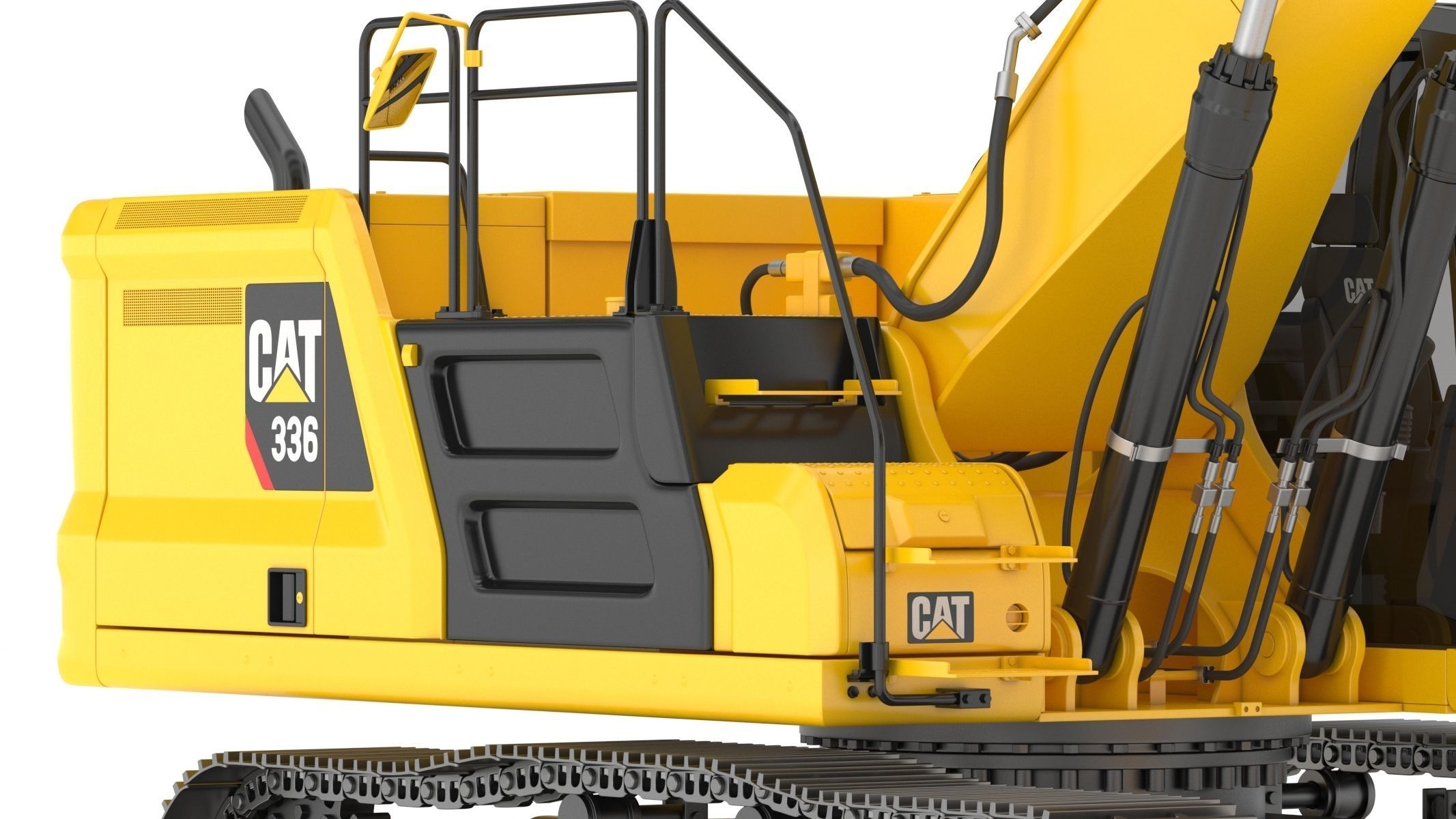 Cat 336 Excavator 3D model_11
