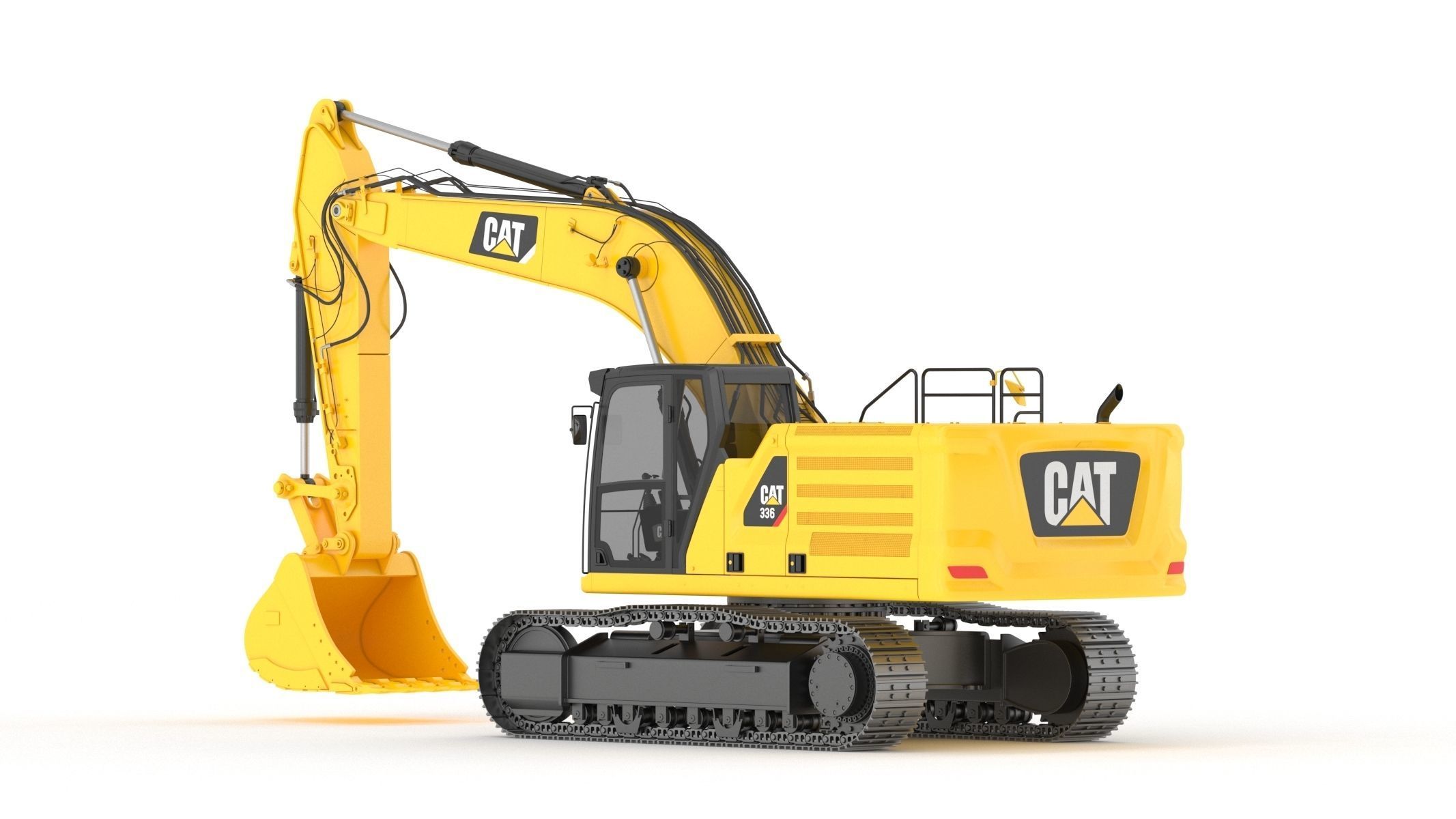Cat 336 Excavator 3D model_6