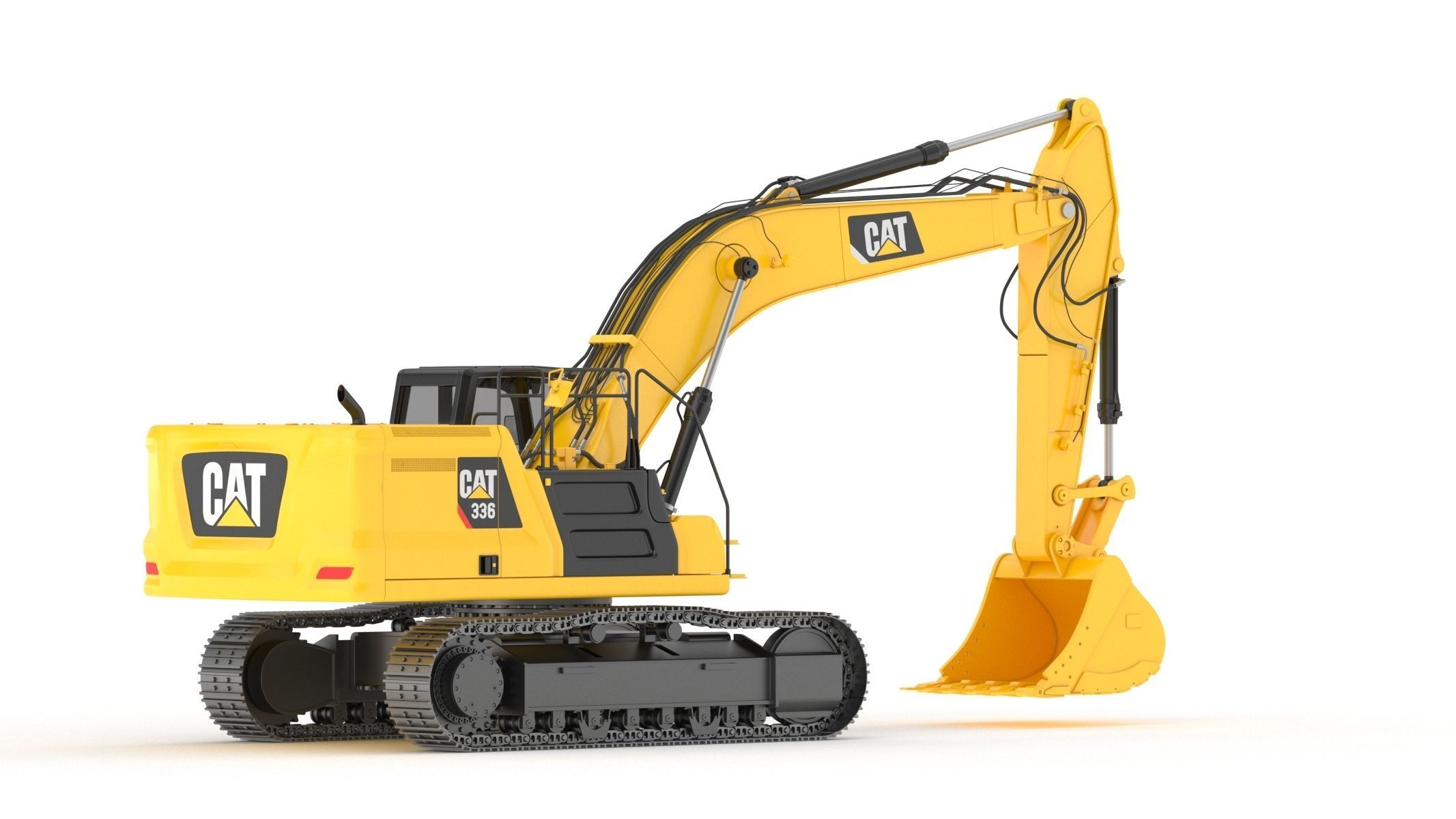 Cat 336 Excavator 3D model_4