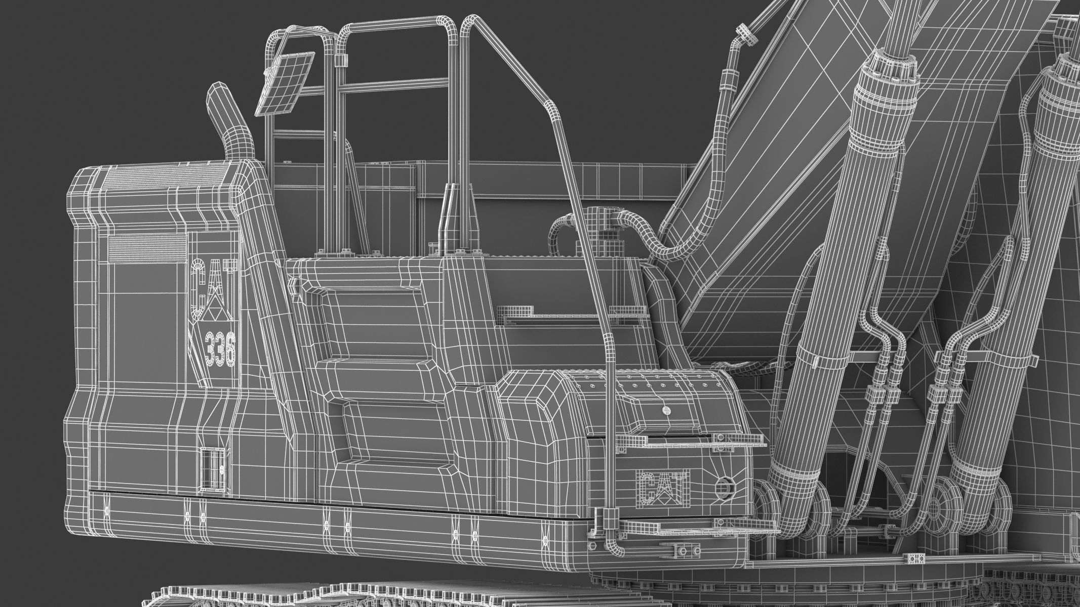 Cat 336 Excavator 3D model_31
