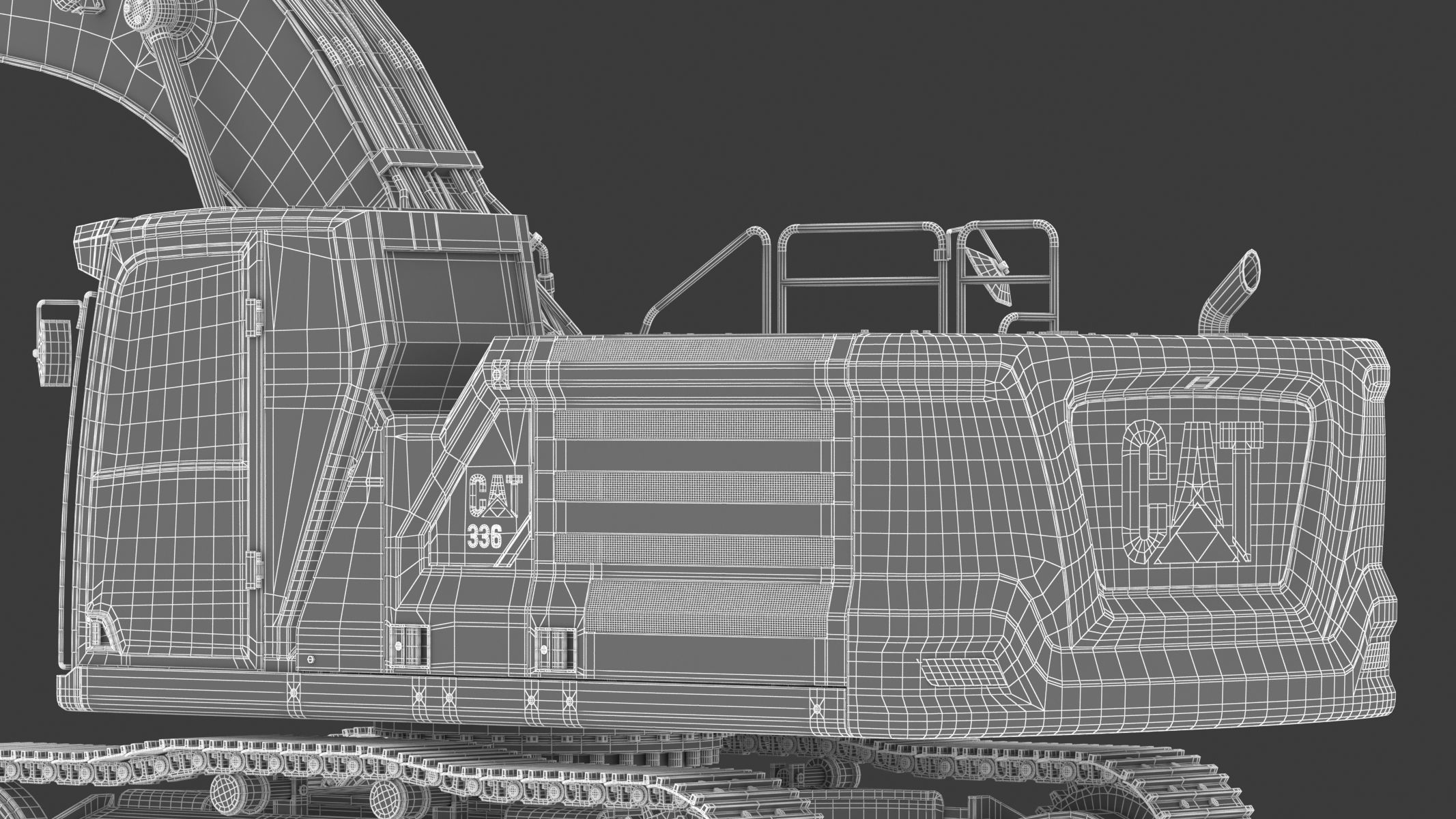 Cat 336 Excavator 3D model_36