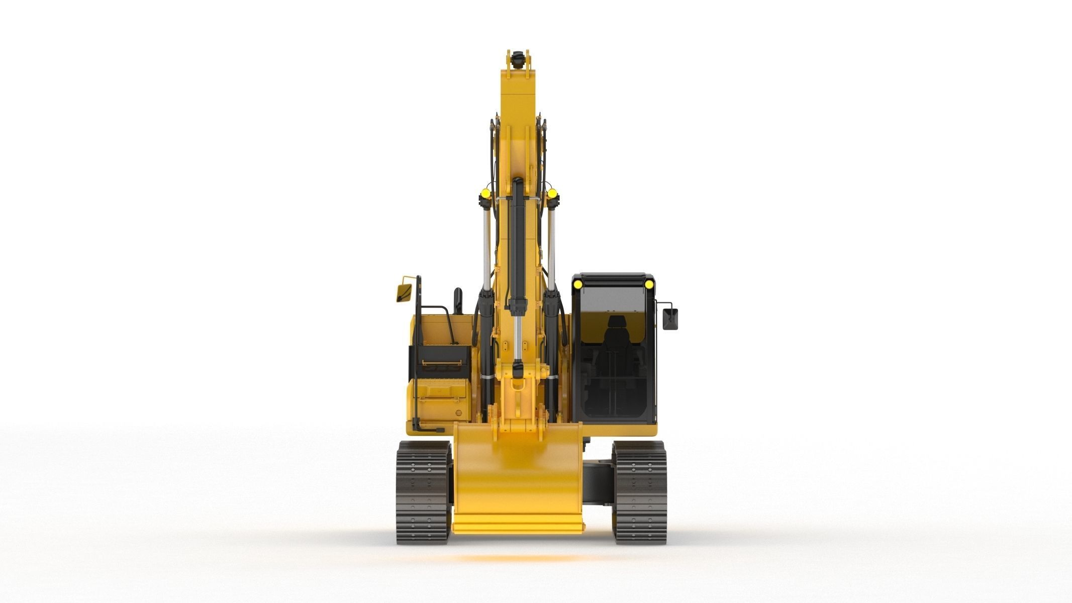 Crawler Excavator Generic 3D model_1