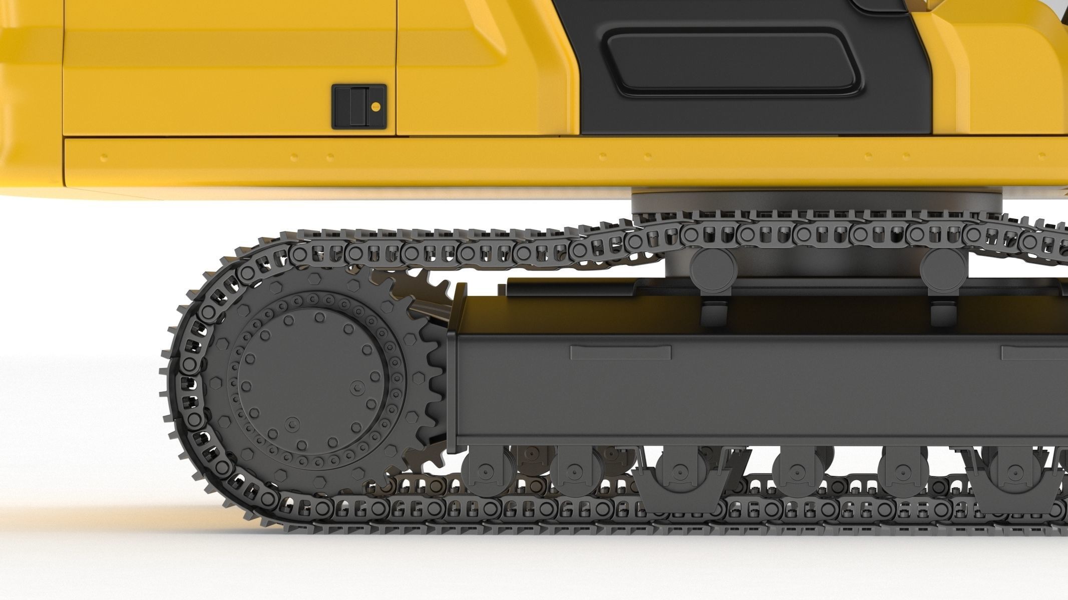 Crawler Excavator Generic 3D model_13