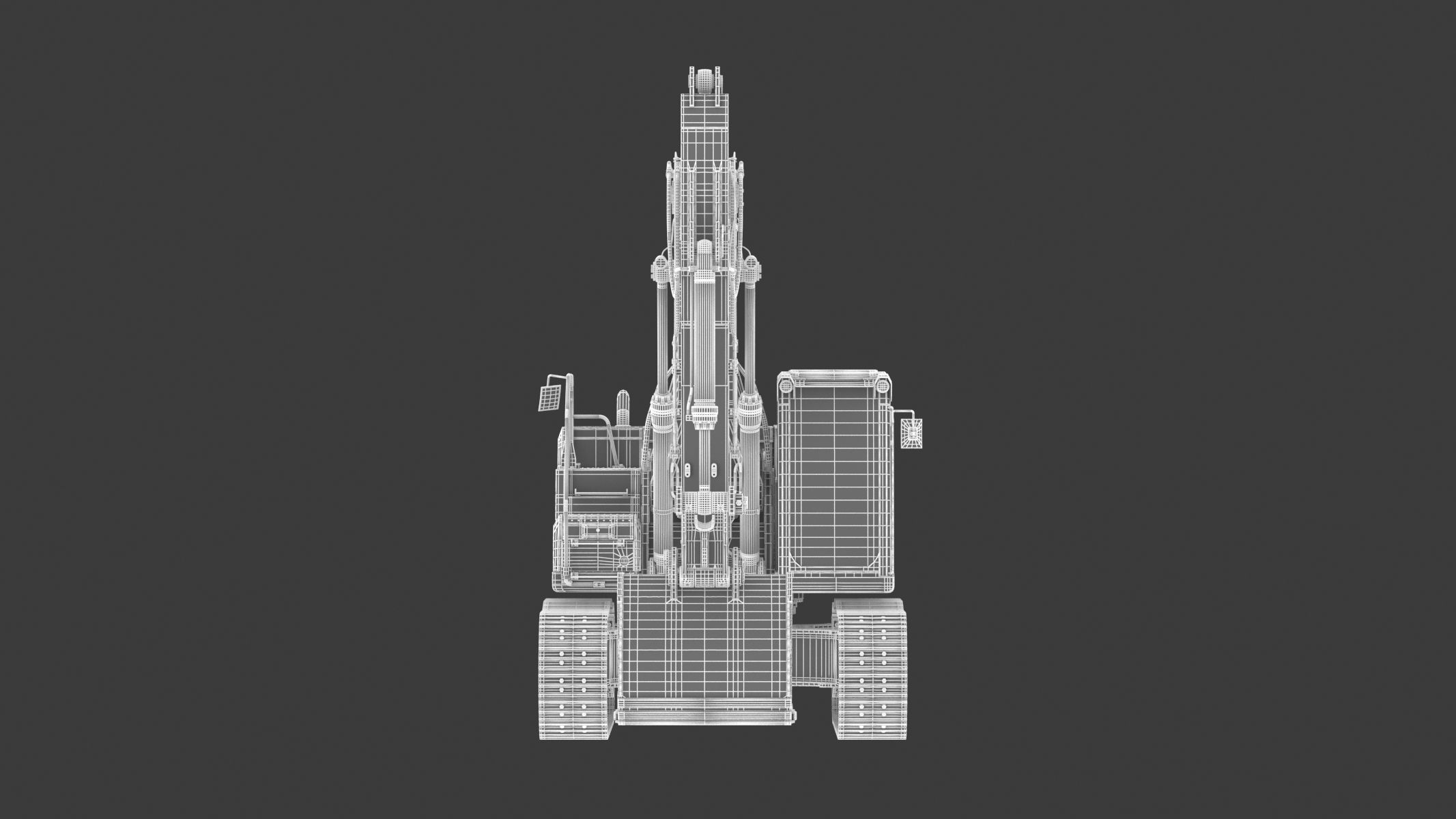 Crawler Excavator Generic 3D model_21