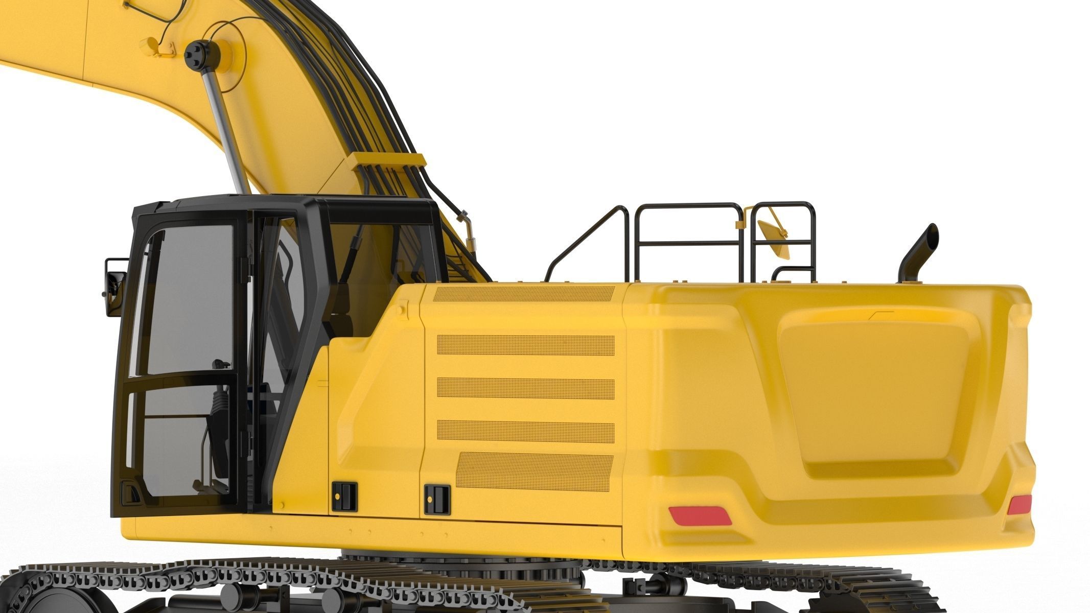 Crawler Excavator Generic 3D model_16