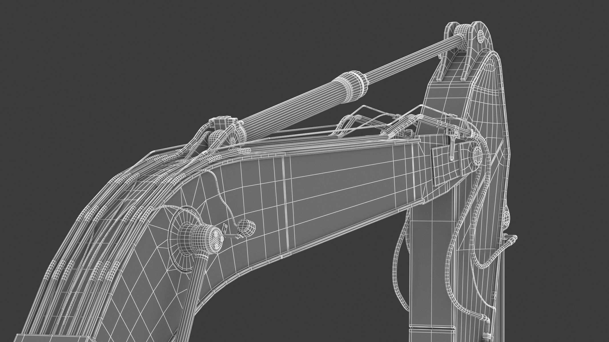 Crawler Excavator Generic 3D model_35