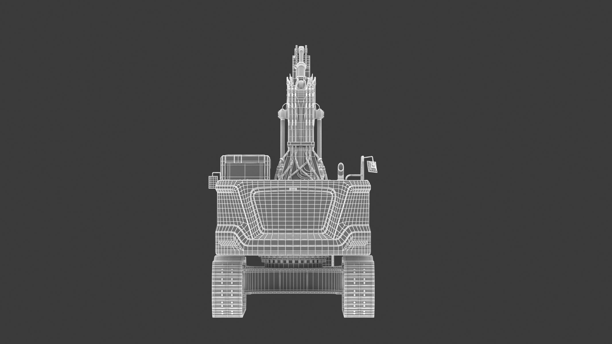 Crawler Excavator Generic 3D model_25