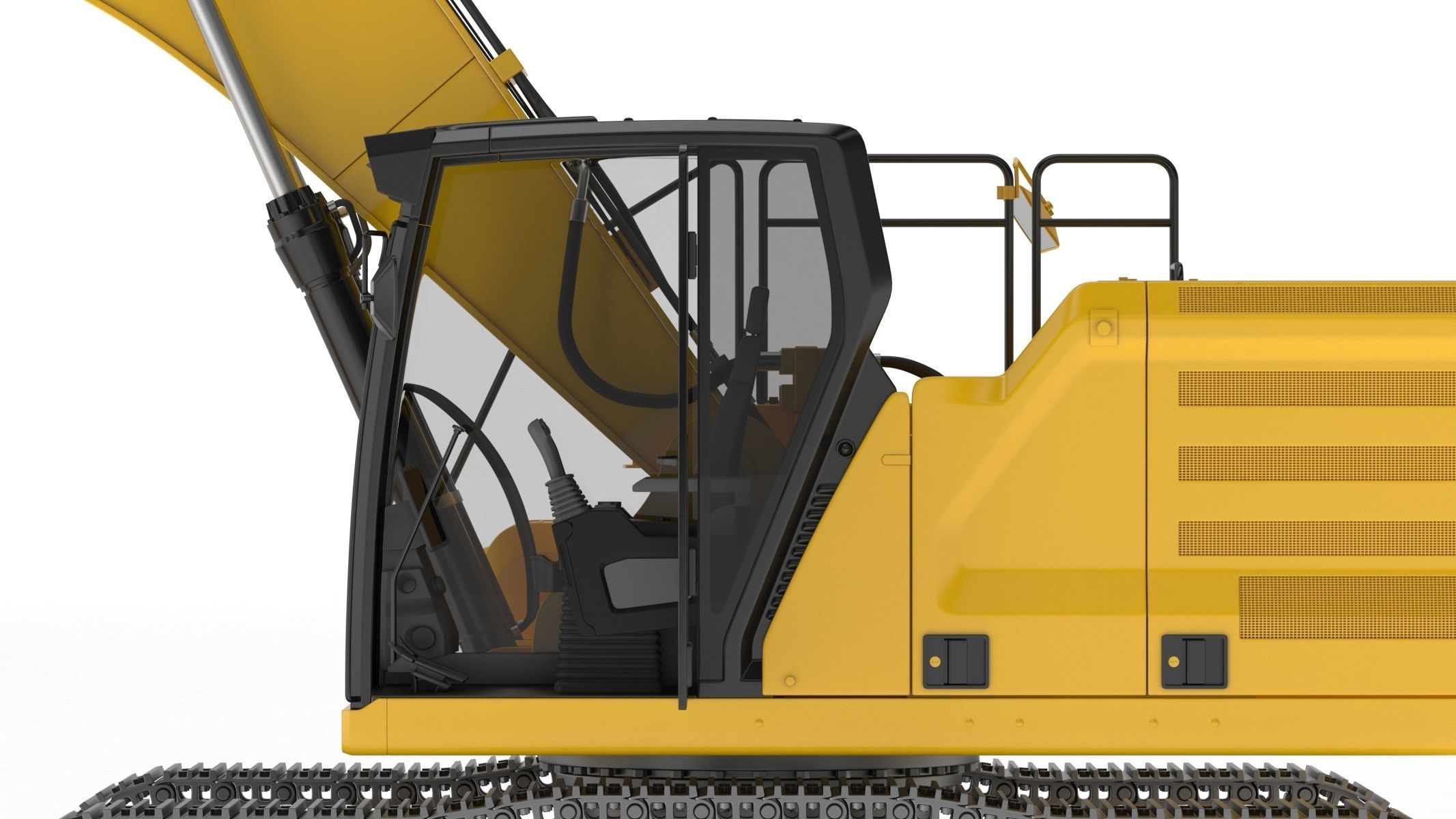 Crawler Excavator Generic 3D model_17