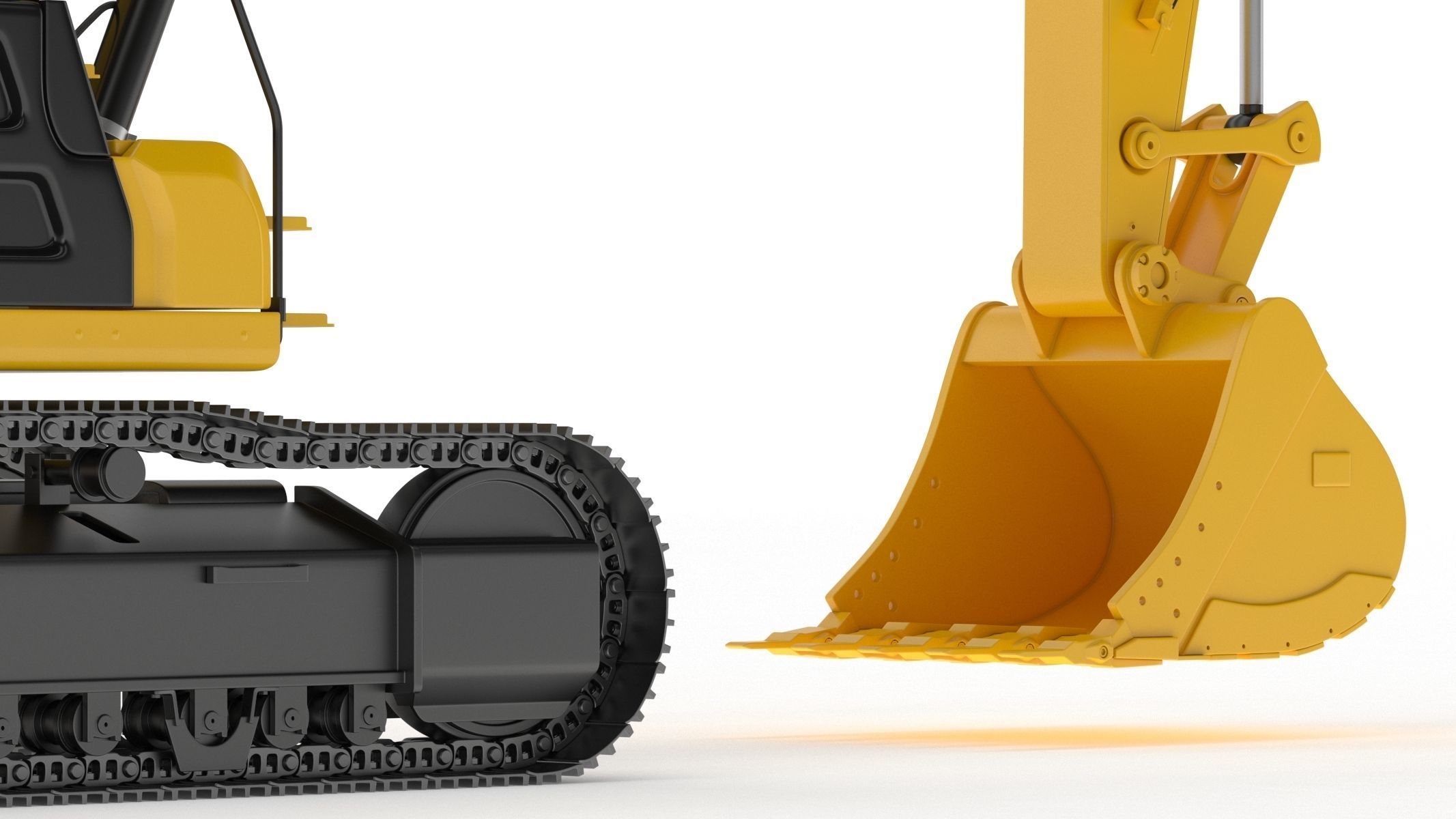 Crawler Excavator Generic 3D model_14