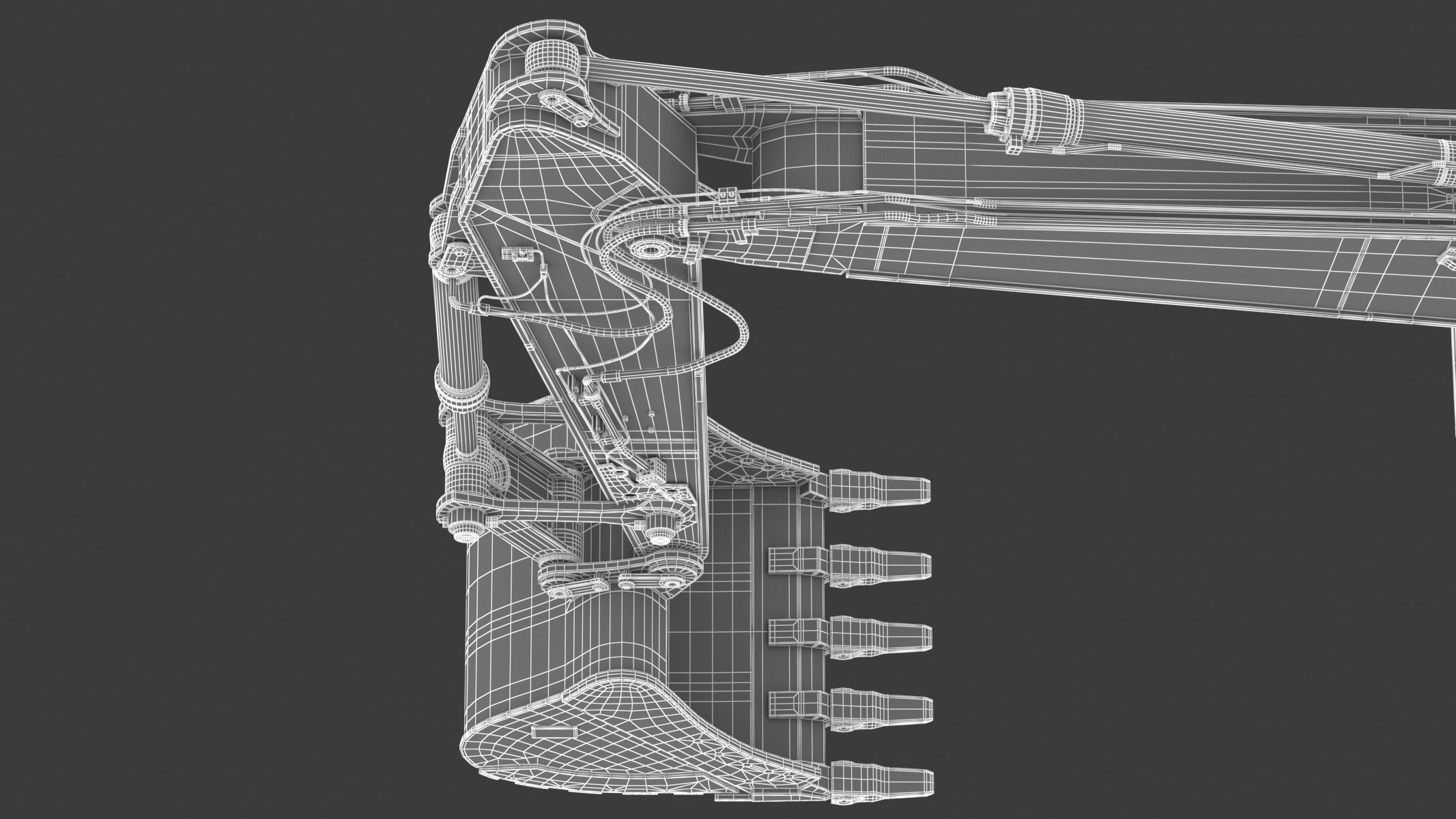 Crawler Excavator Generic 3D model_39