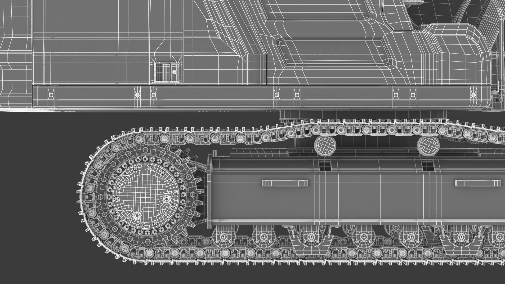 Crawler Excavator Generic 3D model_33