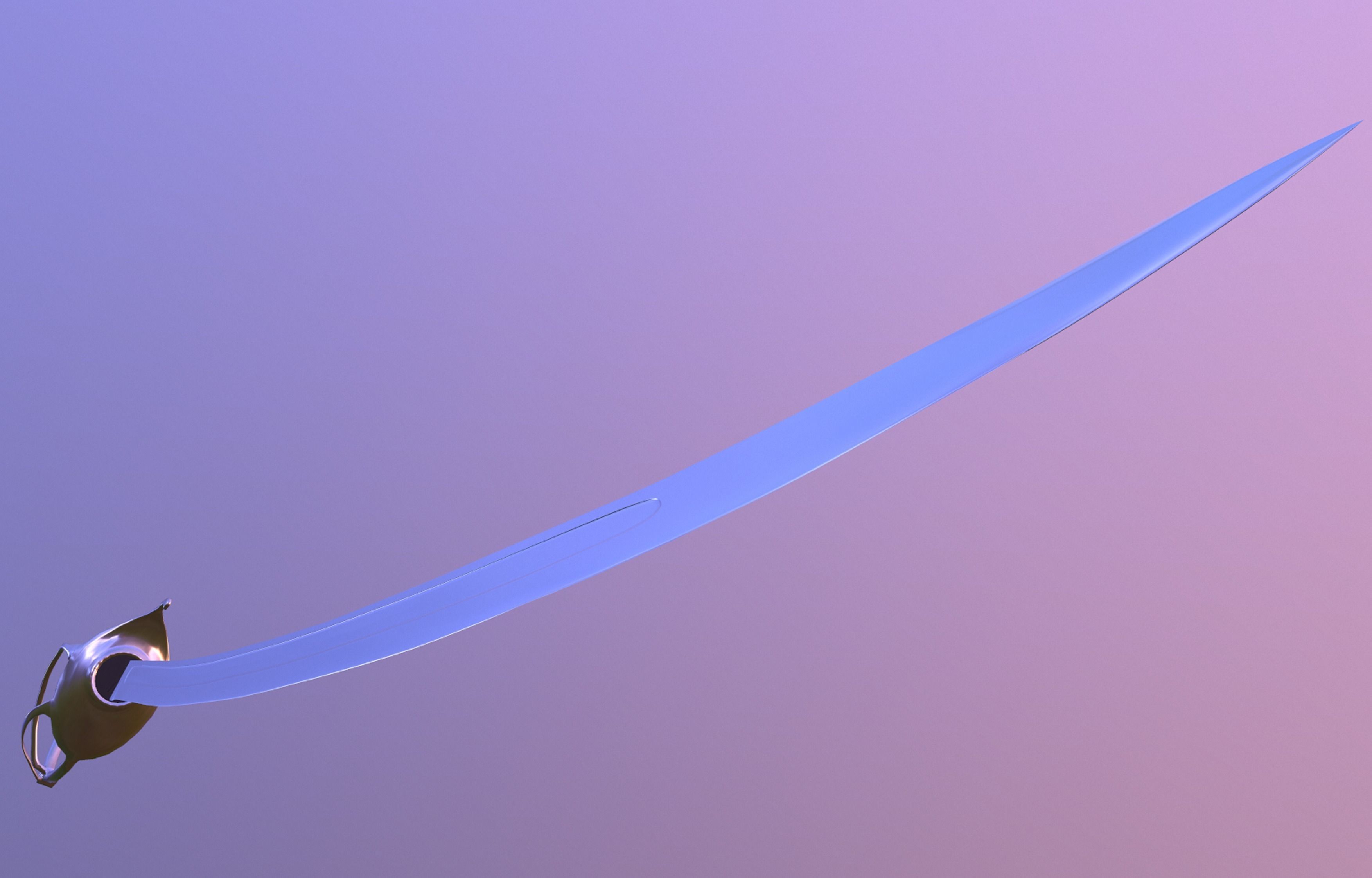  The US Cavalery saber  3D model_3