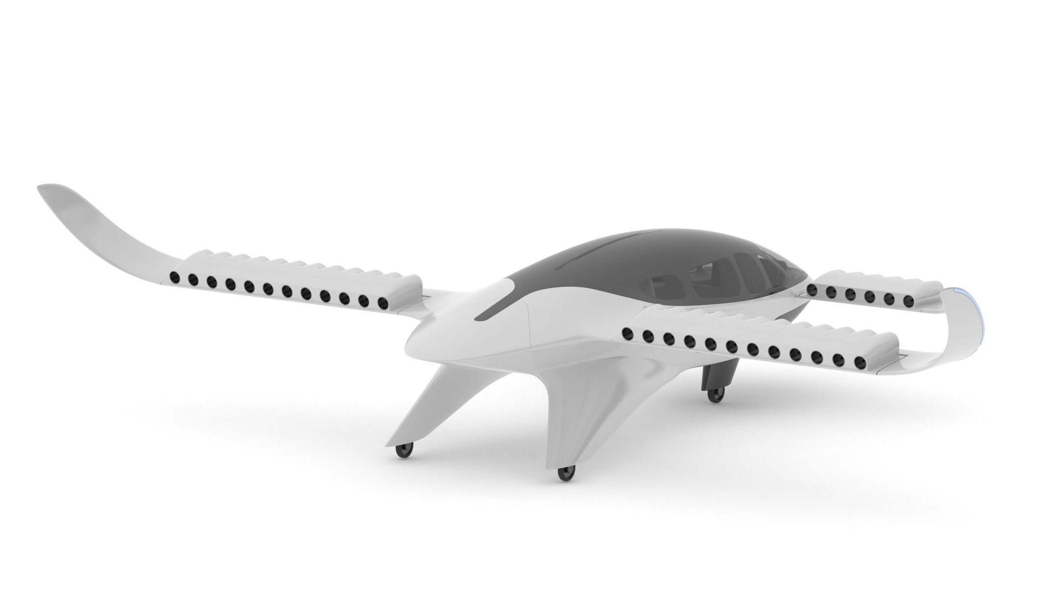 Lilium Jet Flying Taxi 3D model_4