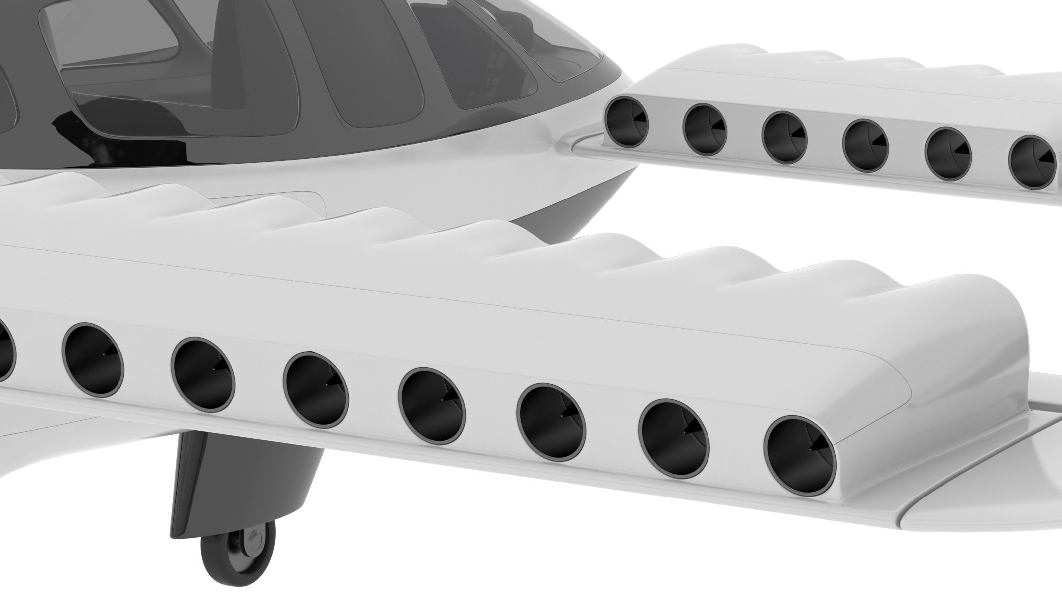 Lilium Jet Flying Taxi 3D model_14