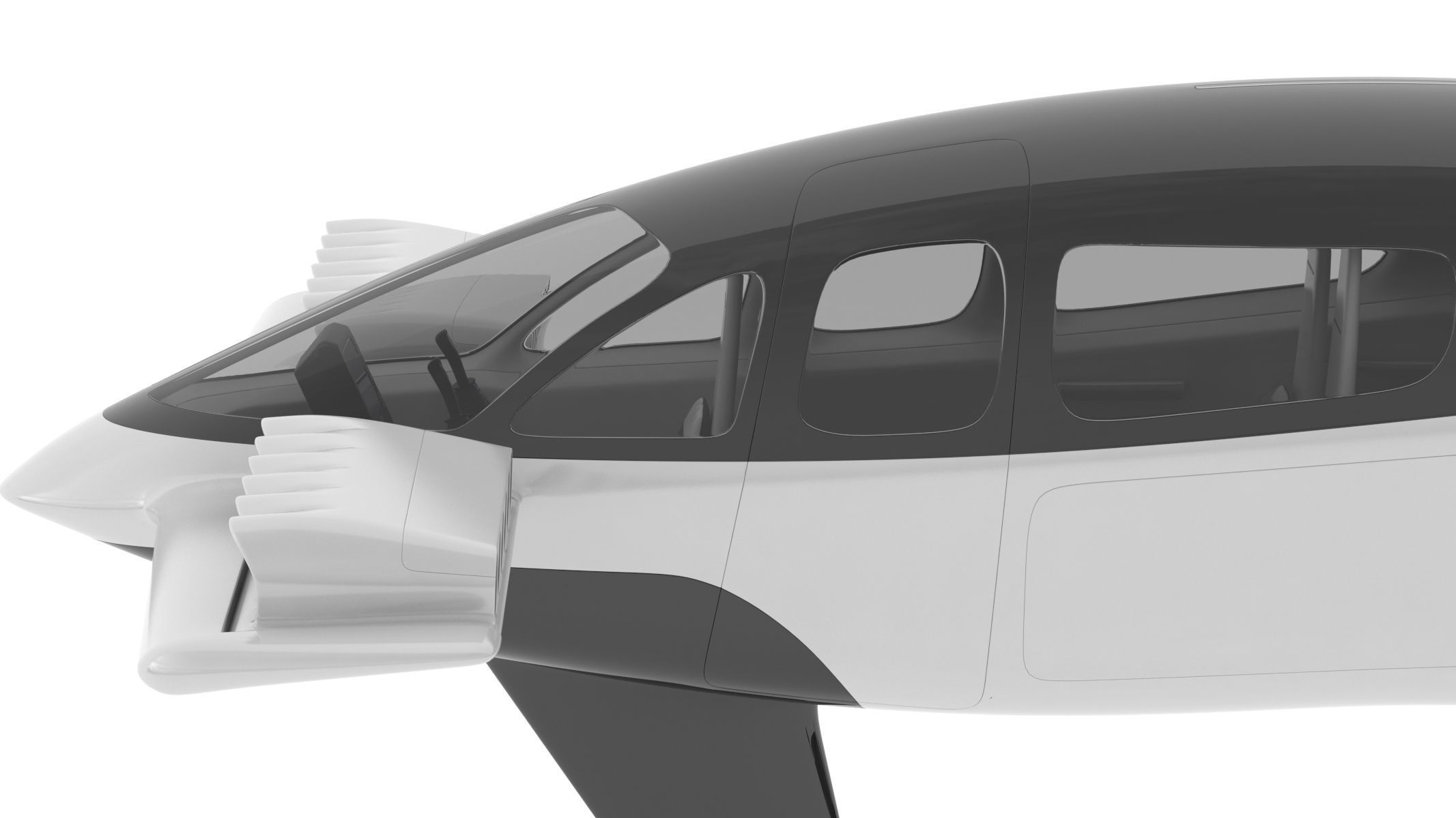 Lilium Jet Flying Taxi 3D model_17