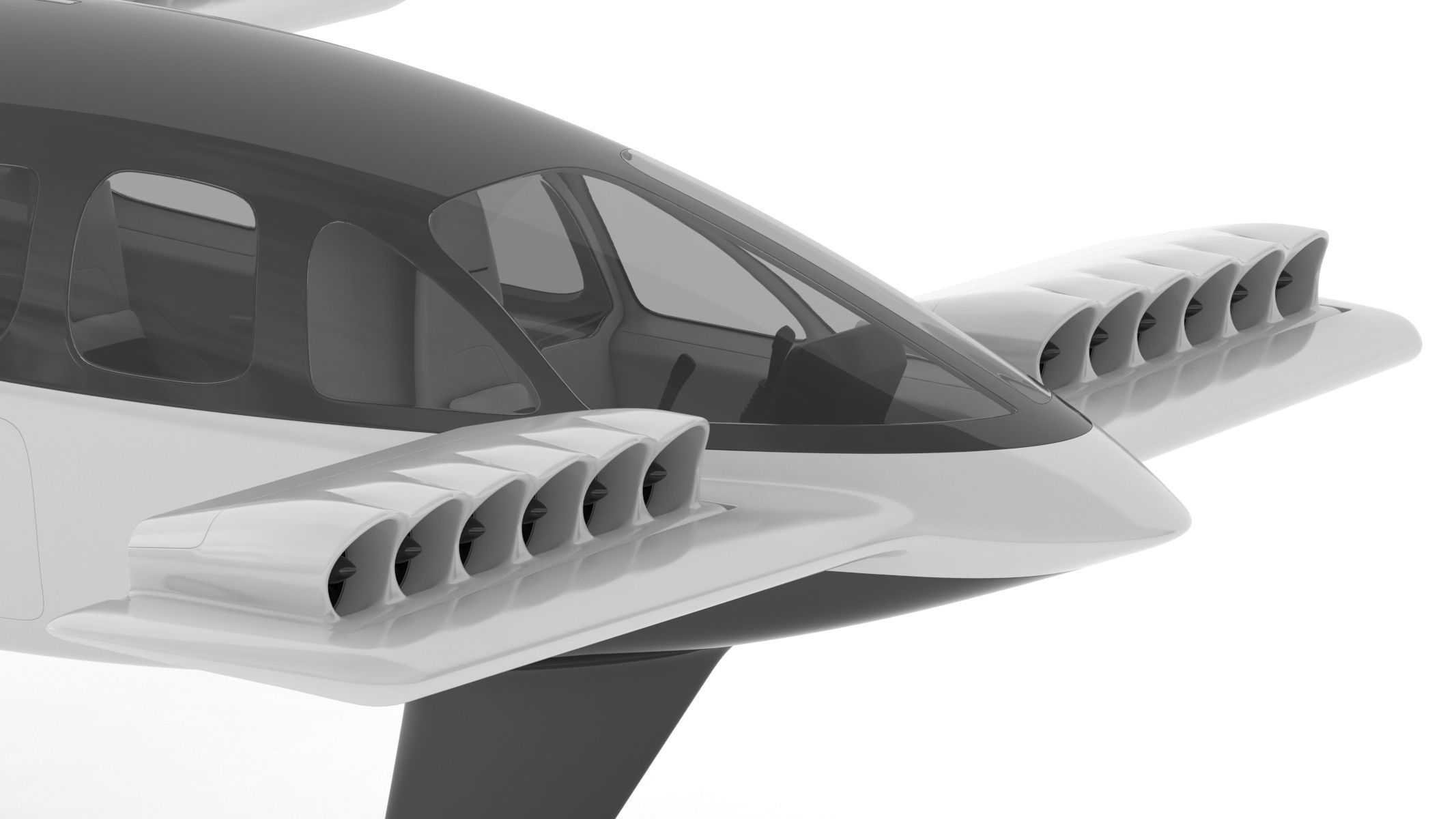 Lilium Jet Flying Taxi 3D model_12