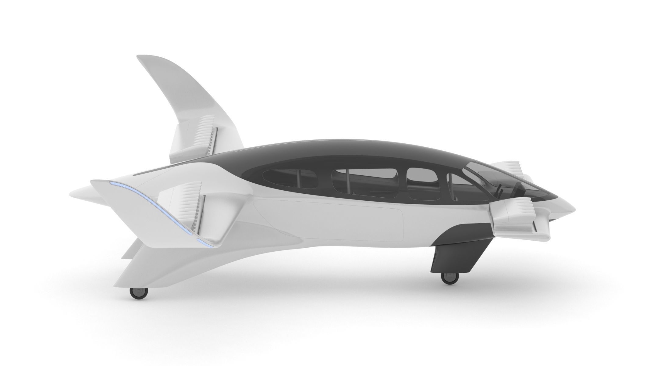 Lilium Jet Flying Taxi 3D model_3