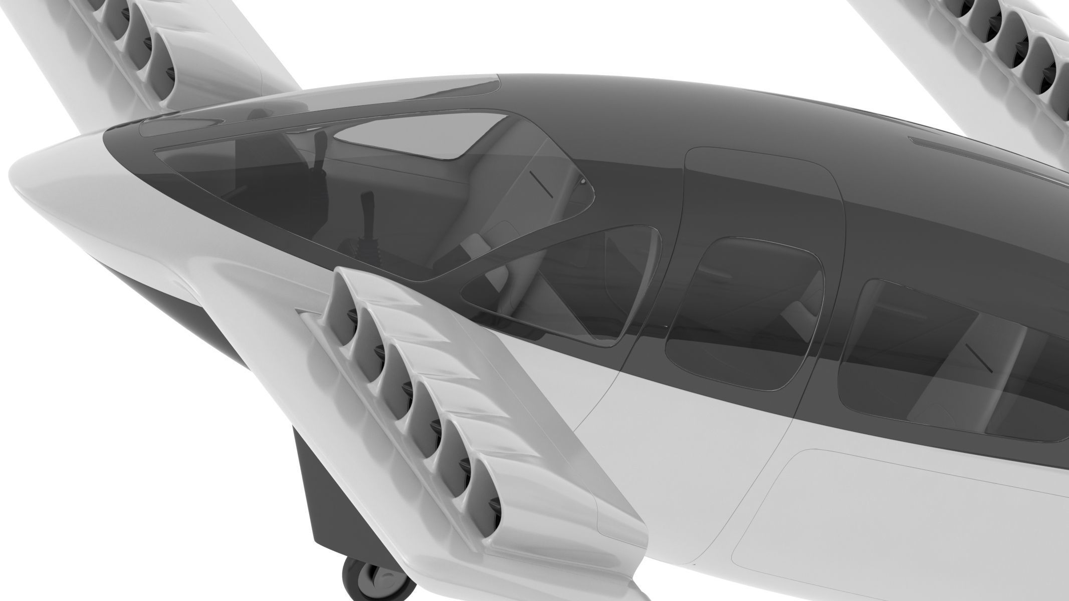 Lilium Jet Flying Taxi 3D model_19