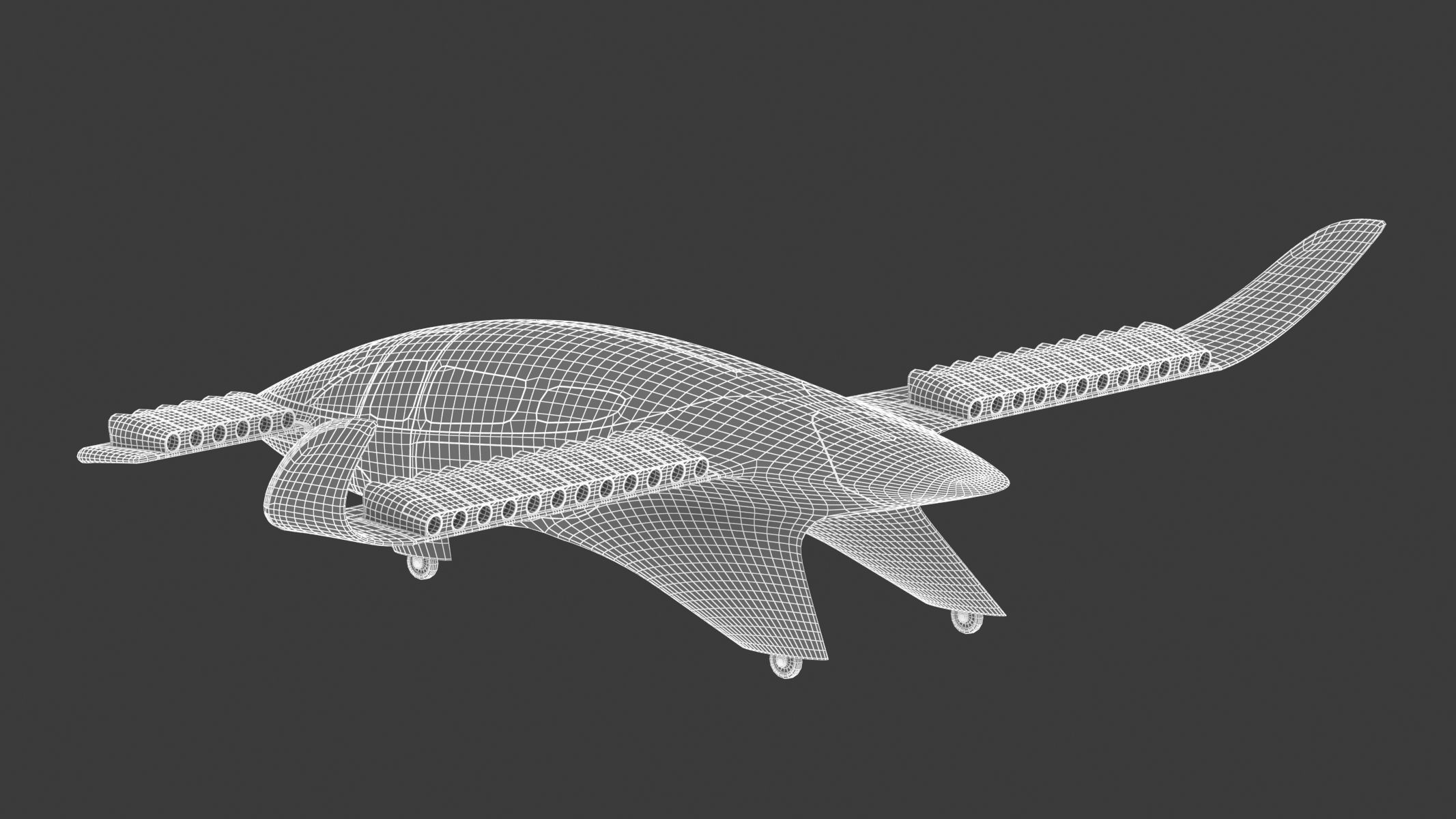 Lilium Jet Flying Taxi 3D model_29