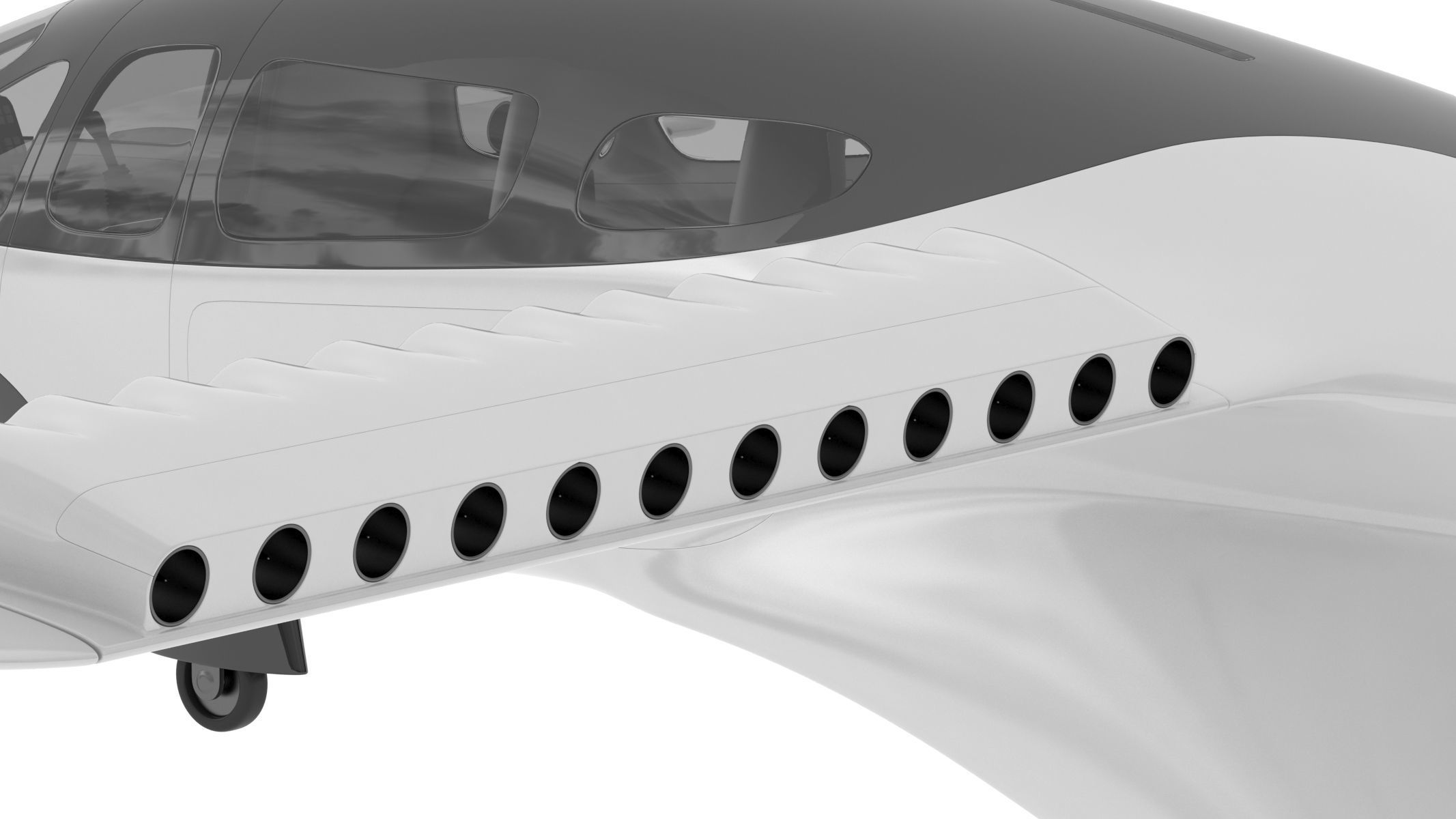 Lilium Jet Flying Taxi 3D model_16
