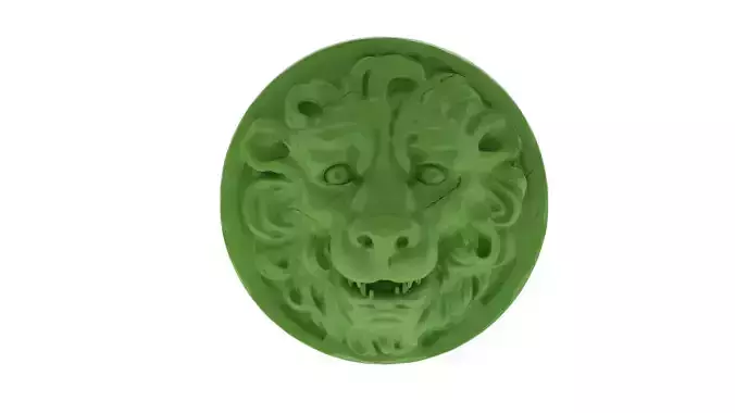 Lion Head 01 - 3D Printable 
