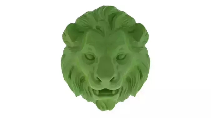 Lion Head 02 - 3D Printable