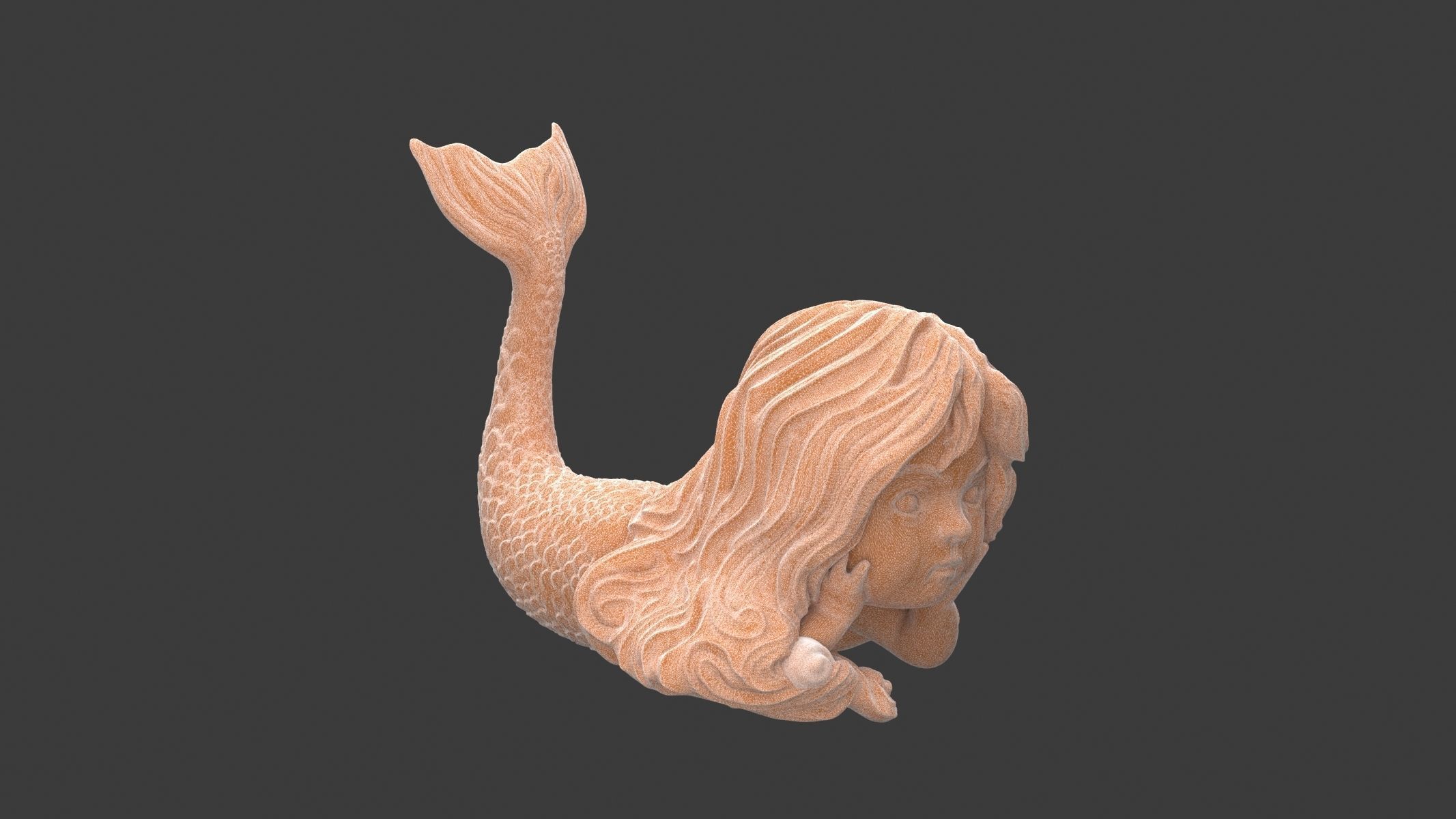 Mini Mermaid 3D print model_12