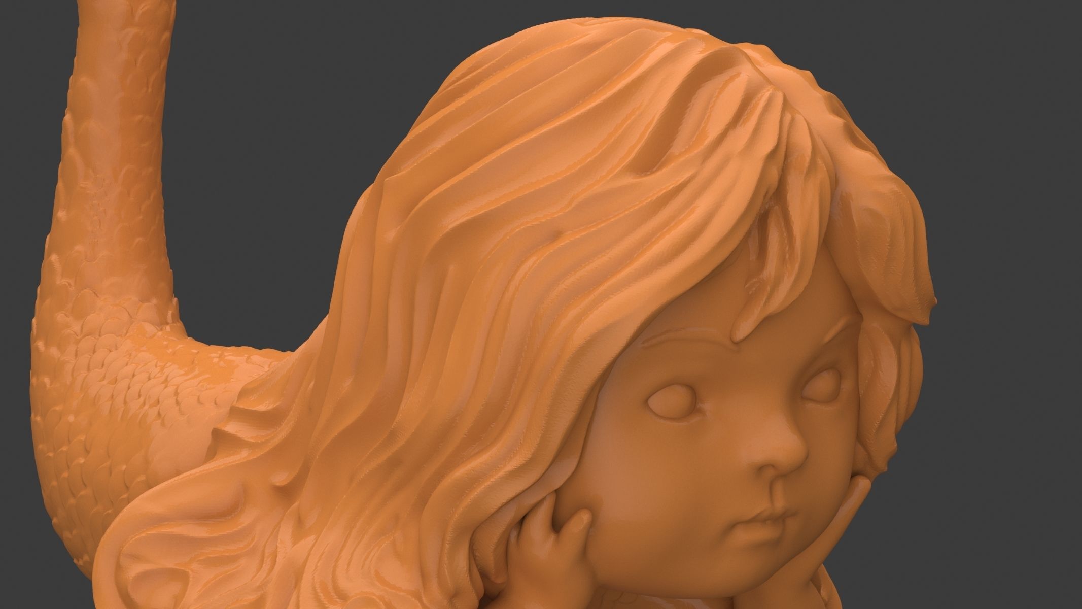Mini Mermaid 3D print model_7