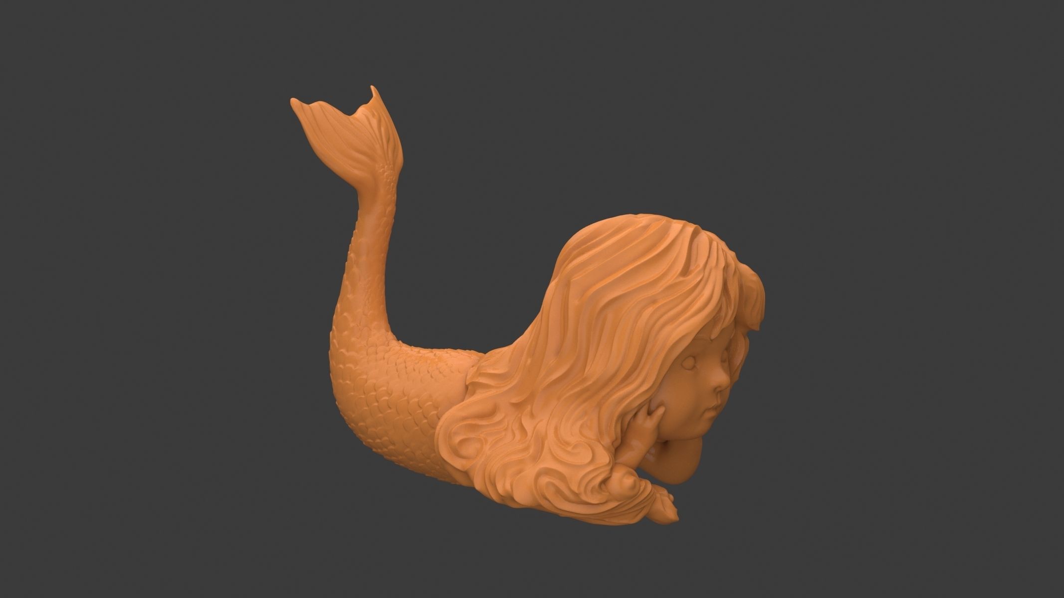 Mini Mermaid 3D print model_2