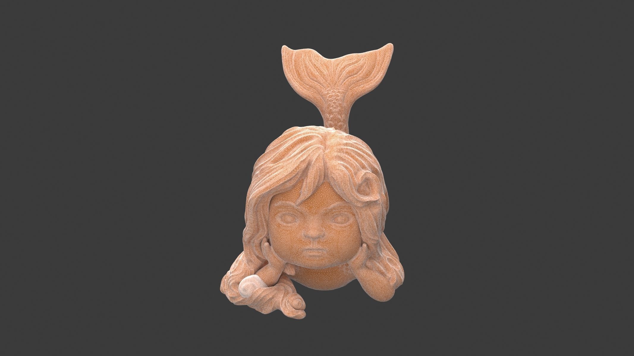 Mini Mermaid 3D print model_11