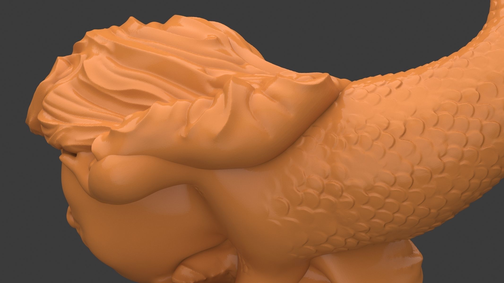 Mini Mermaid 3D print model_9