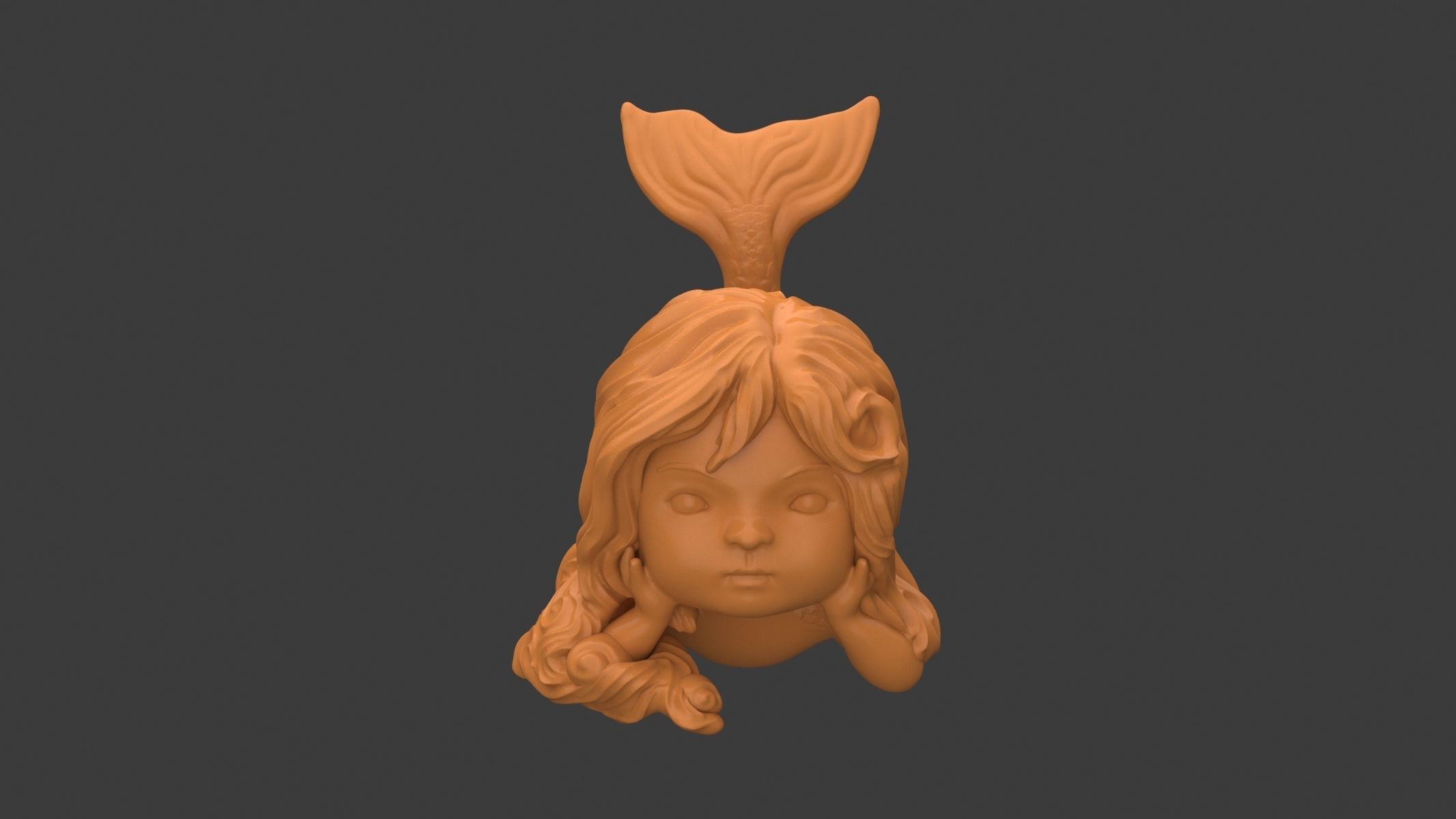 Mini Mermaid 3D print model_1