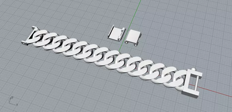 CUBAN CHAIN 02 3D print model_0