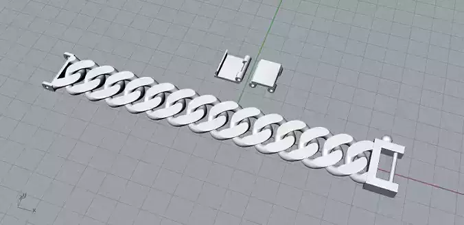 CUBAN CHAIN 02 3D print model