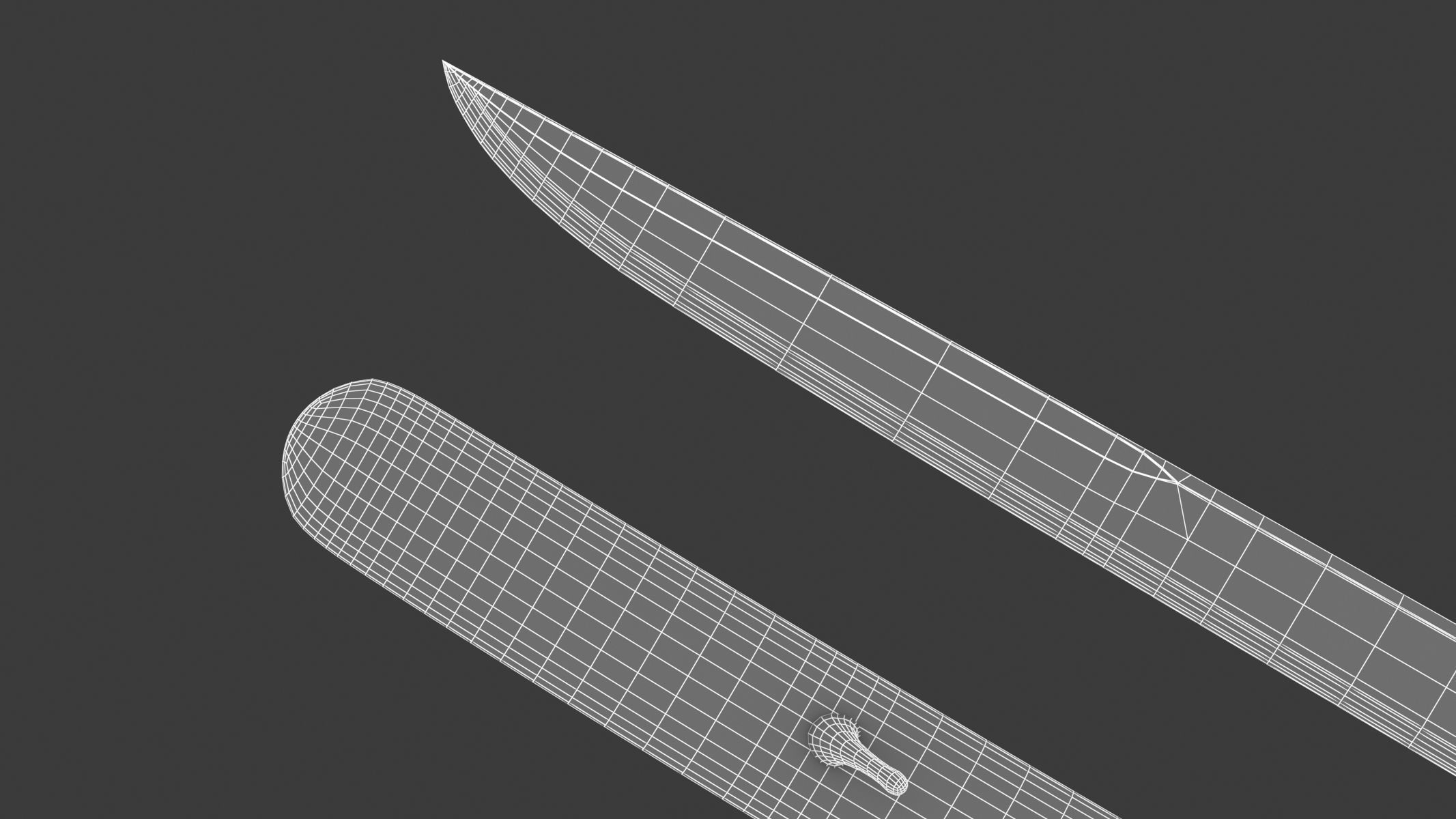 Tanto Short Sword 3D model_22