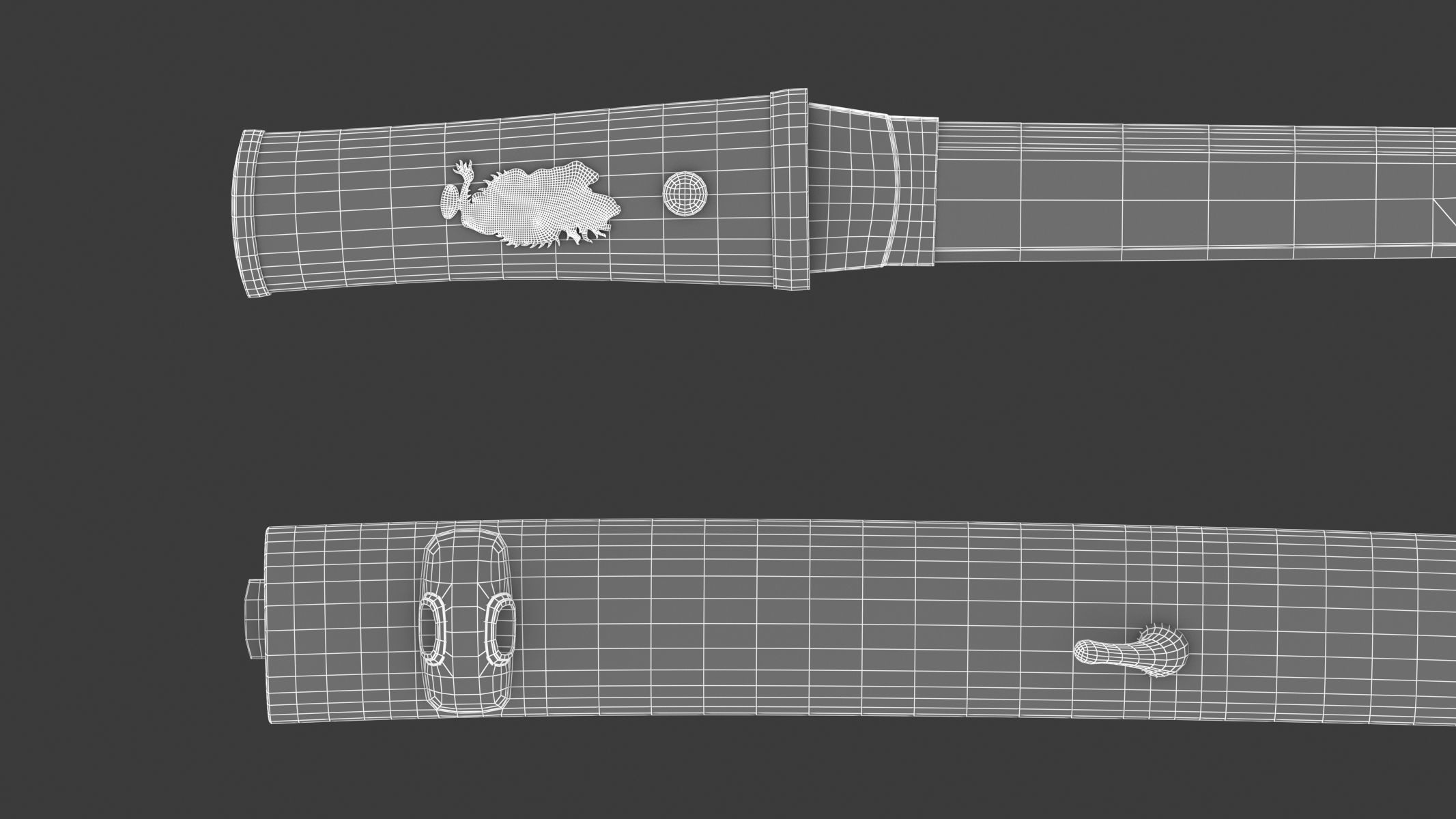 Tanto Short Sword 3D model_21