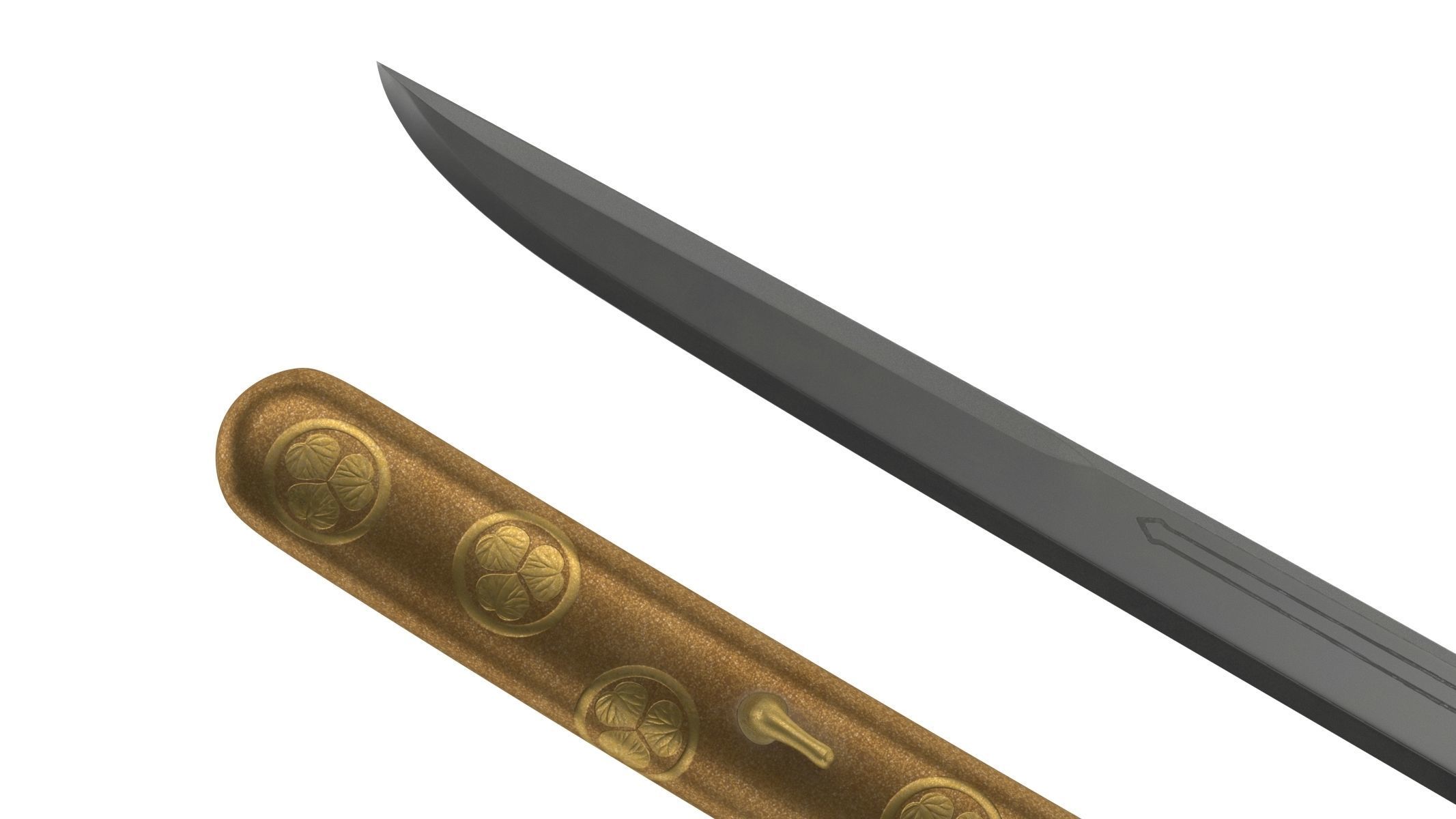 Tanto Short Sword 3D model_7
