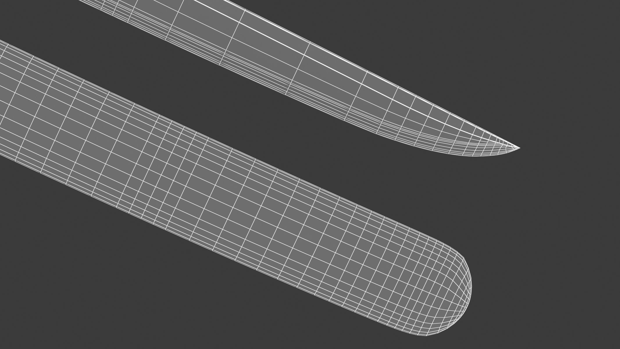 Tanto Short Sword 3D model_28