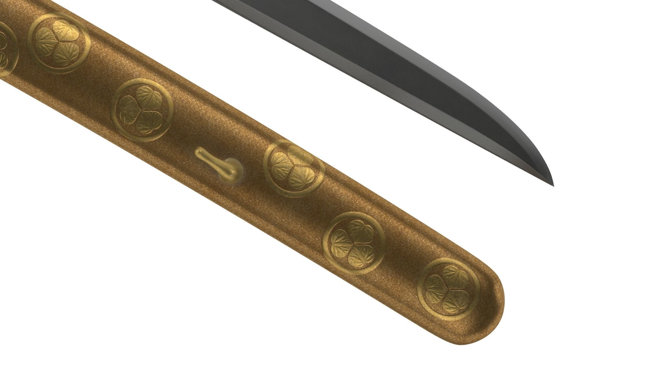 Tanto Short Sword 3D model_13
