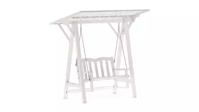 Wooden Swing Chair 05 3D model
