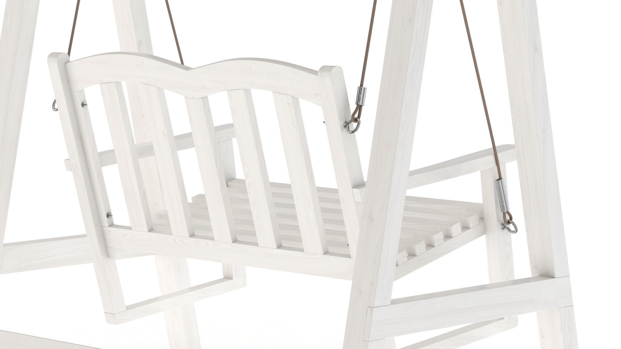 Wooden Swing Chair 05 3D model_7