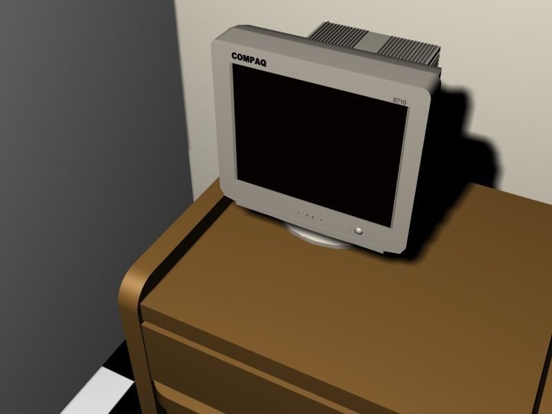 Old Computer P3 1999 3D model_3