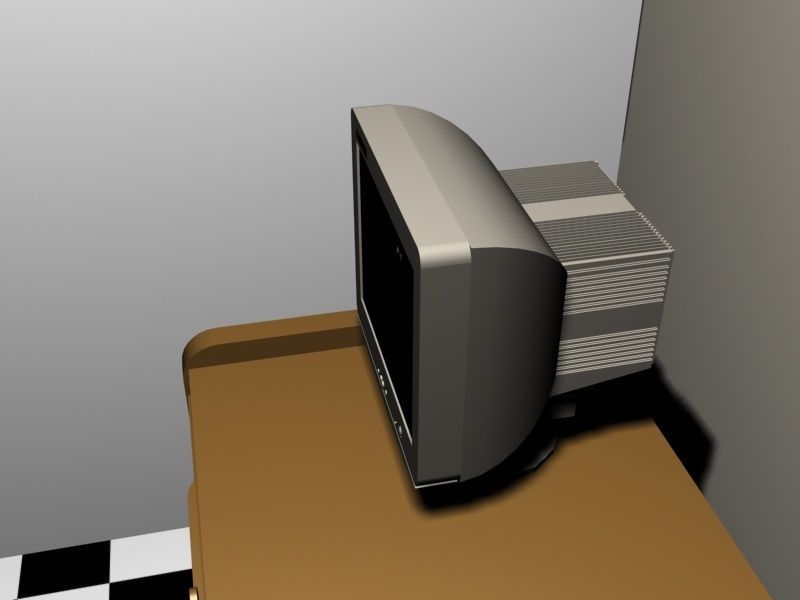 Old Computer P3 1999 3D model_4