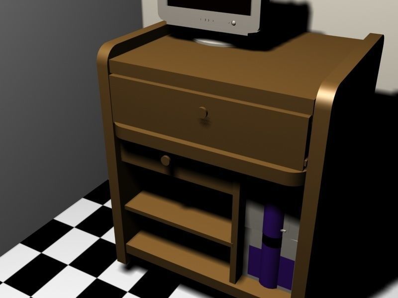 Old Computer P3 1999 3D model_2