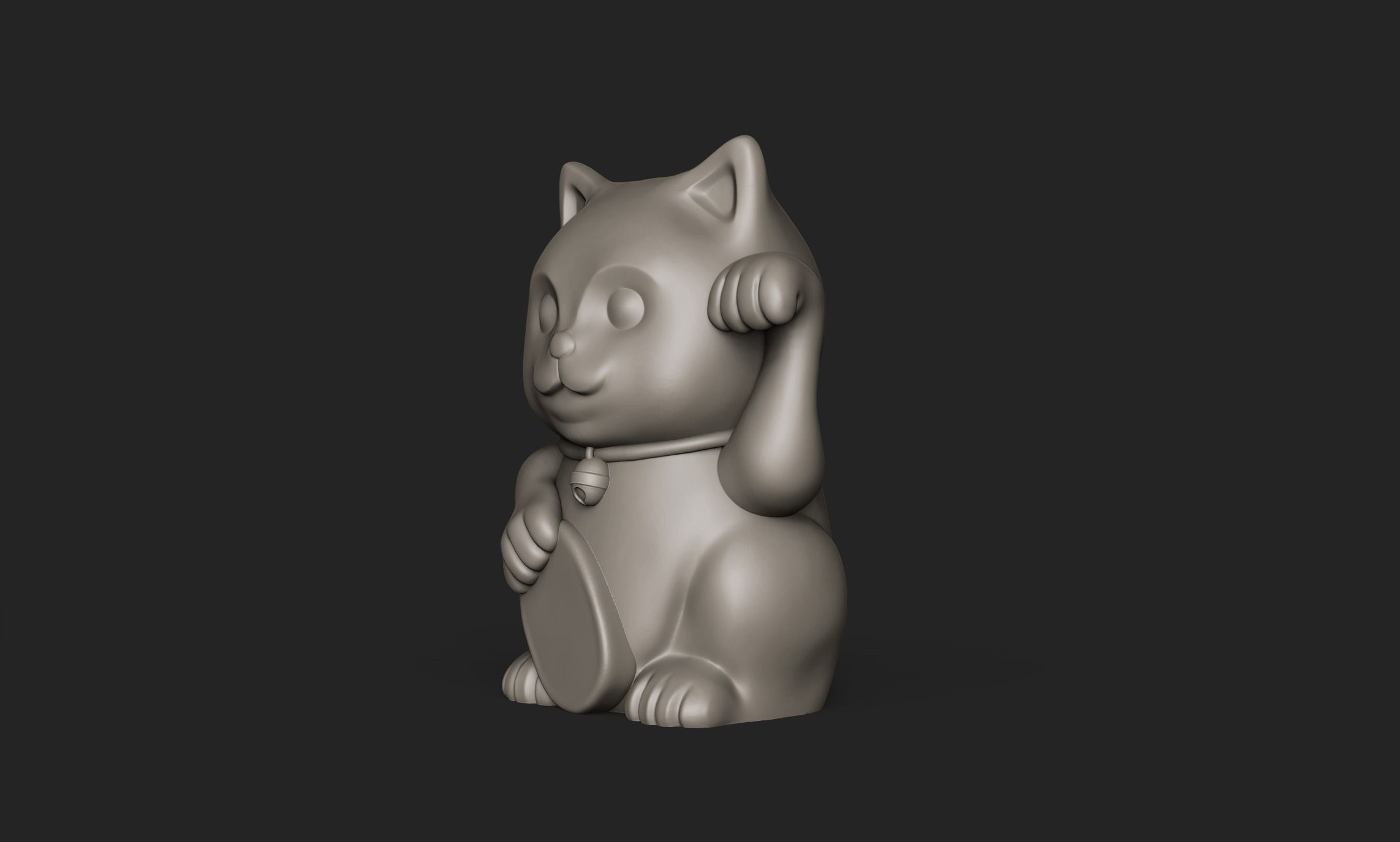Maneki neko No1 3D print model_2