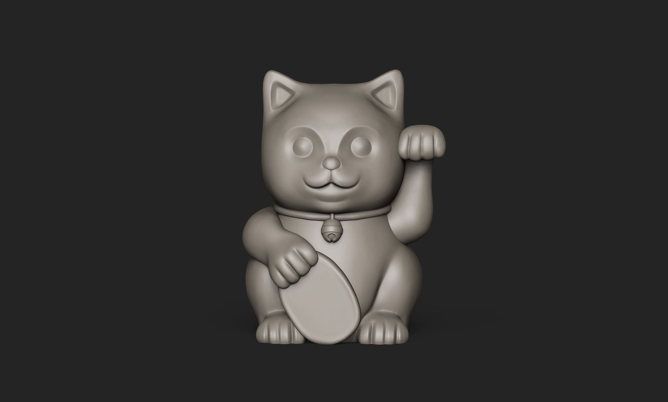 Maneki neko No1 3D print model_1