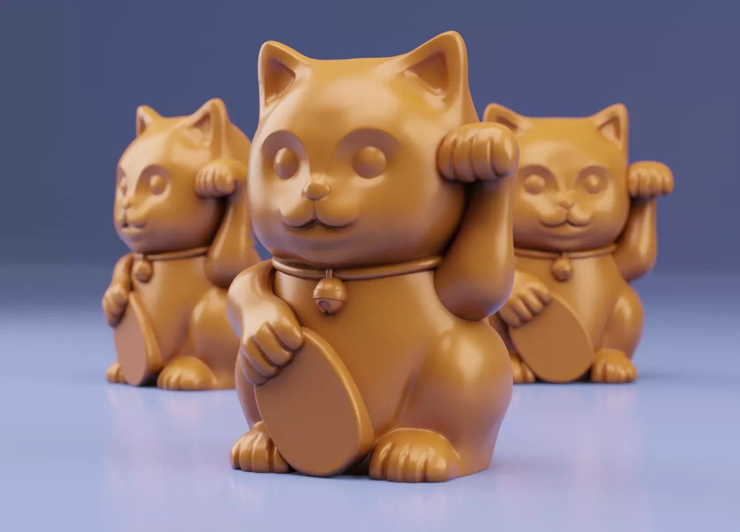 Maneki neko No1 3D print model_0